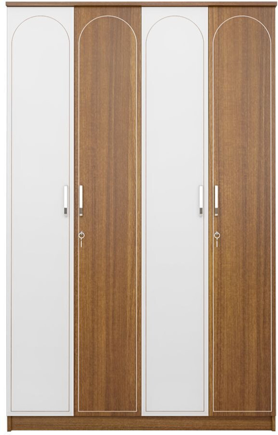 Image of neuspace Tetra Engineered Wood 4 Door Wardrobe