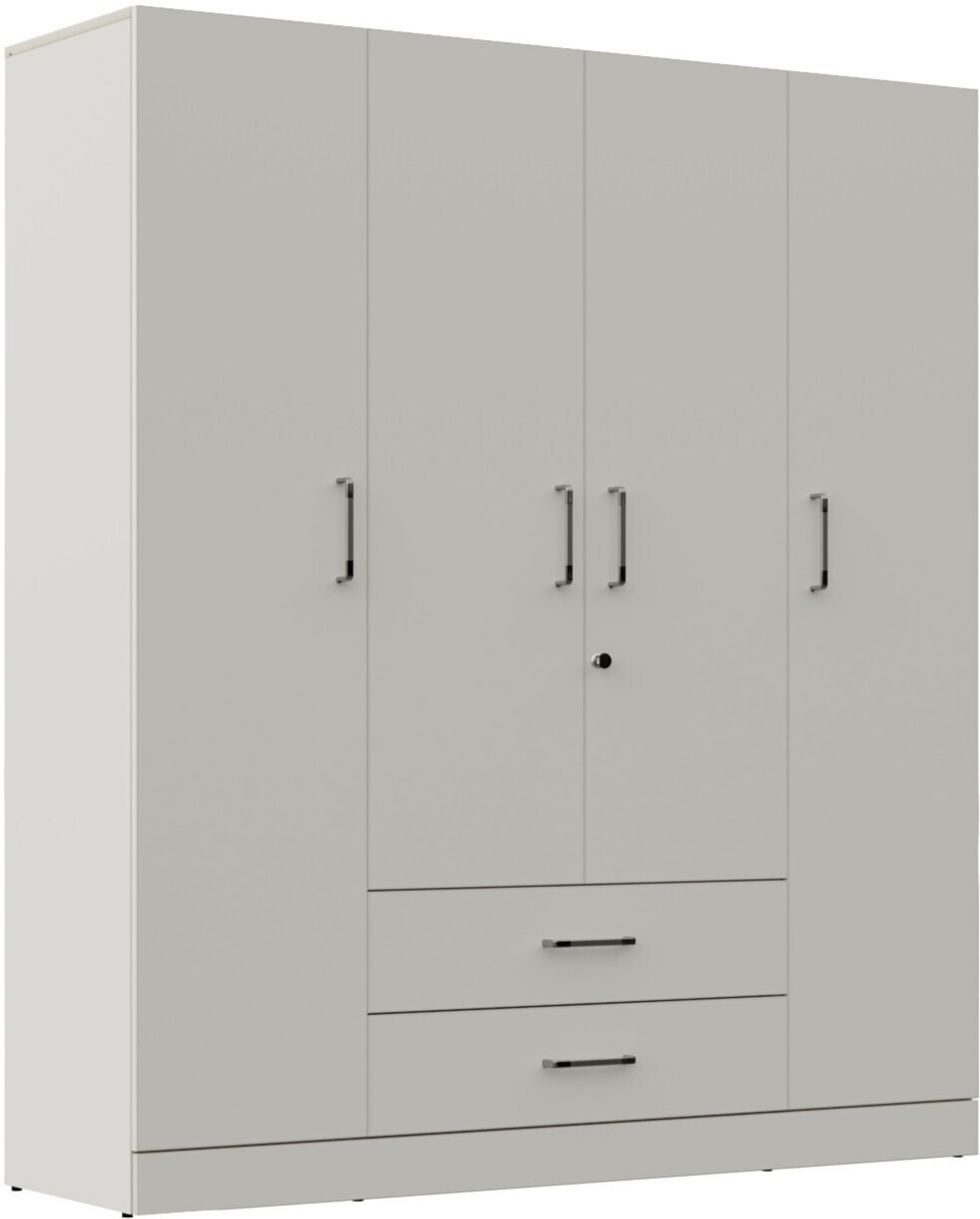 Image of Wakefit Organza Plus Engineered Wood 4 Door Wardrobe