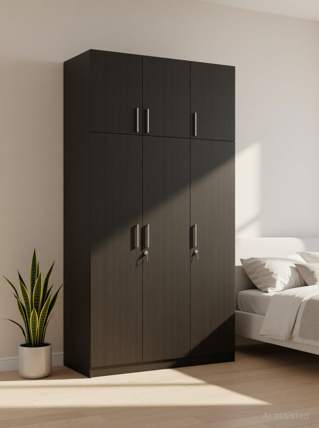 Image of SPACEWOOD OPTIMA Engineered Wood 6 Door Wardrobe