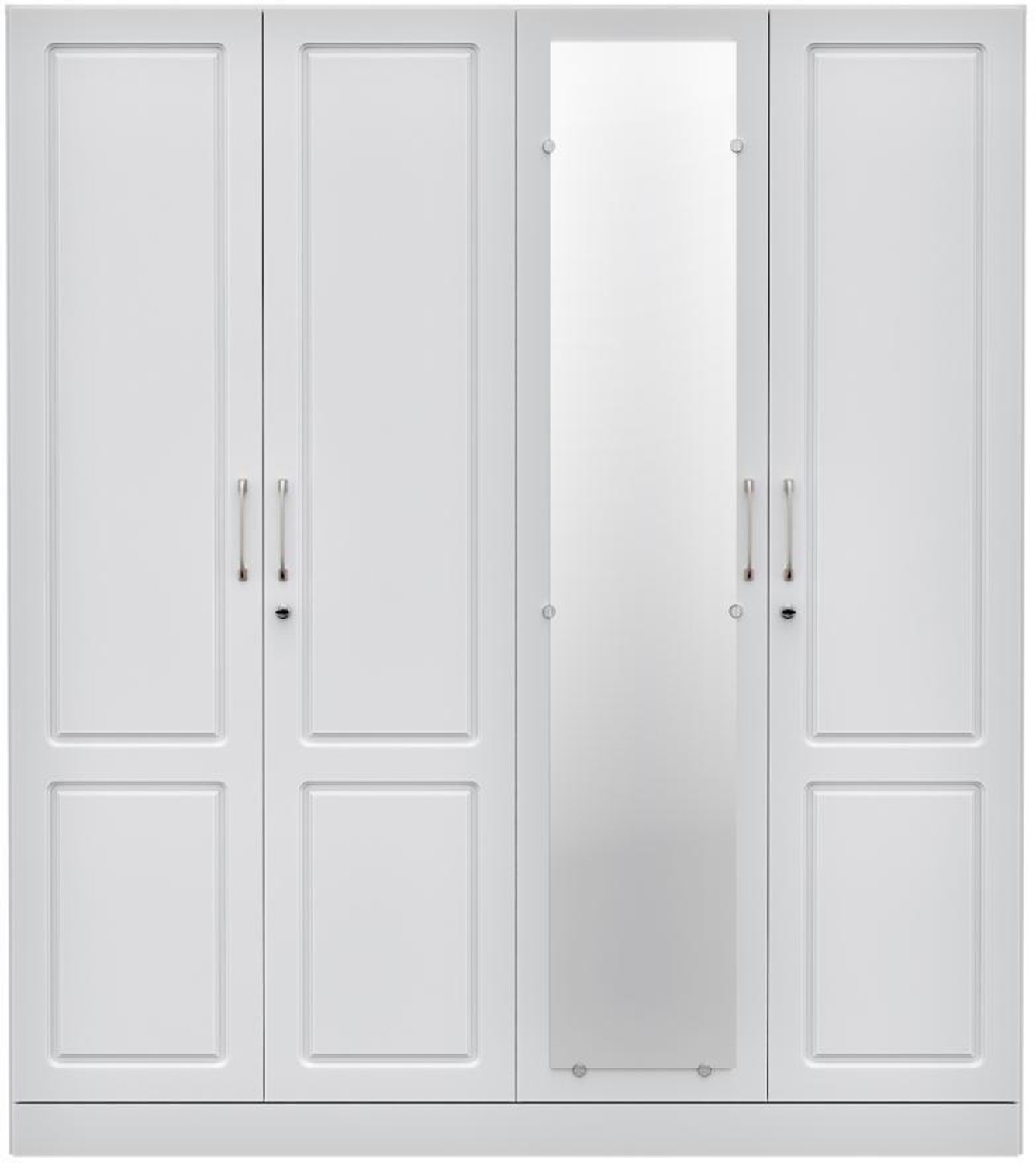 Image of Wakefit Tyrian Engineered Wood 4 Door Wardrobe