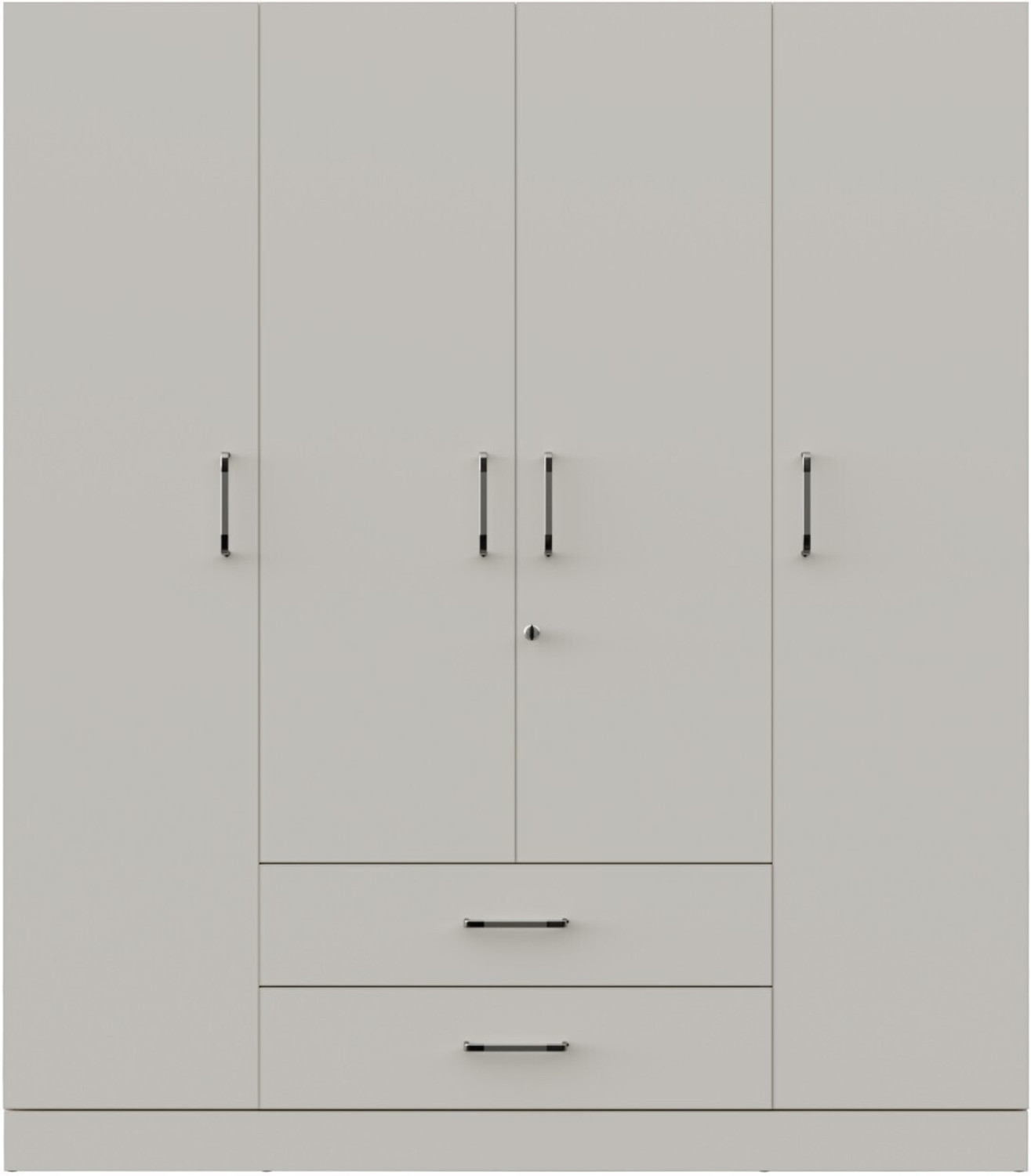 Image of Wakefit Organza Plus Engineered Wood 4 Door Wardrobe