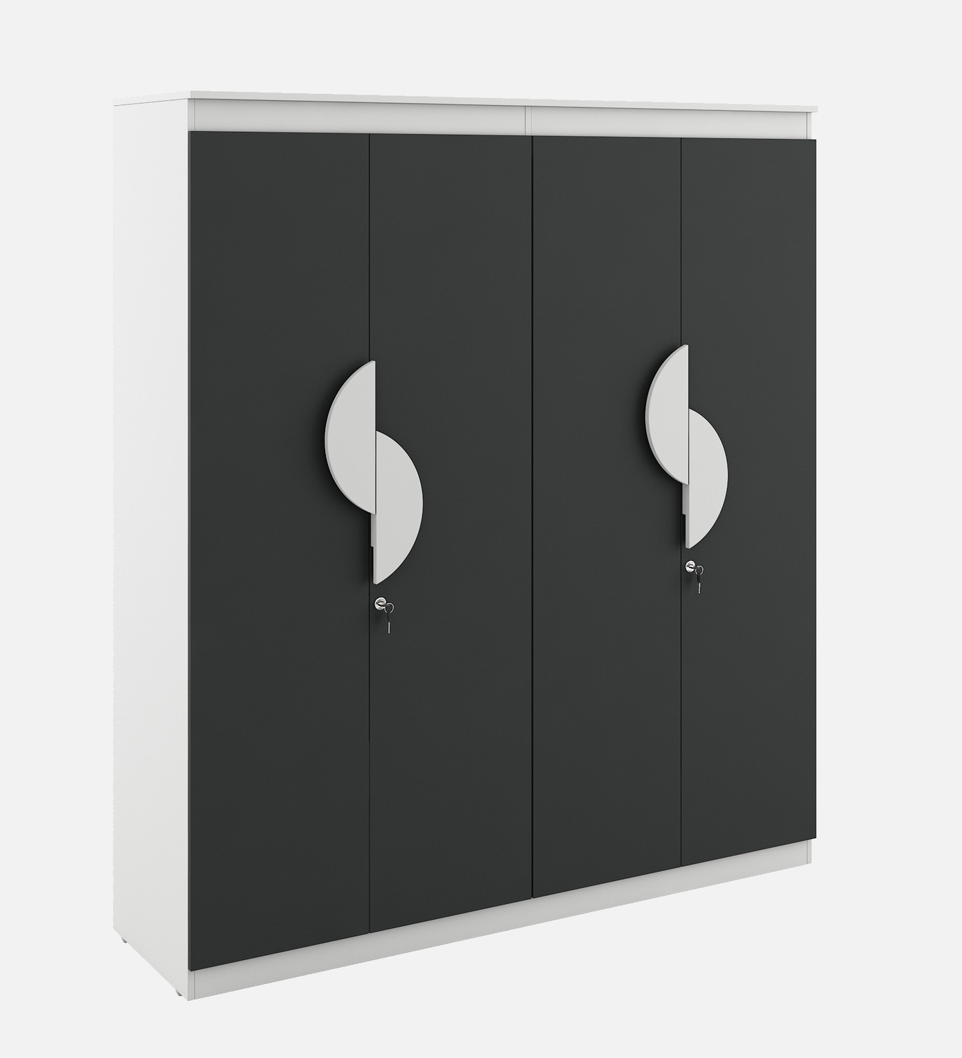 Image of A GLOBIA CREATIONS Alton Engineered Wood 4 Door Wardrobe