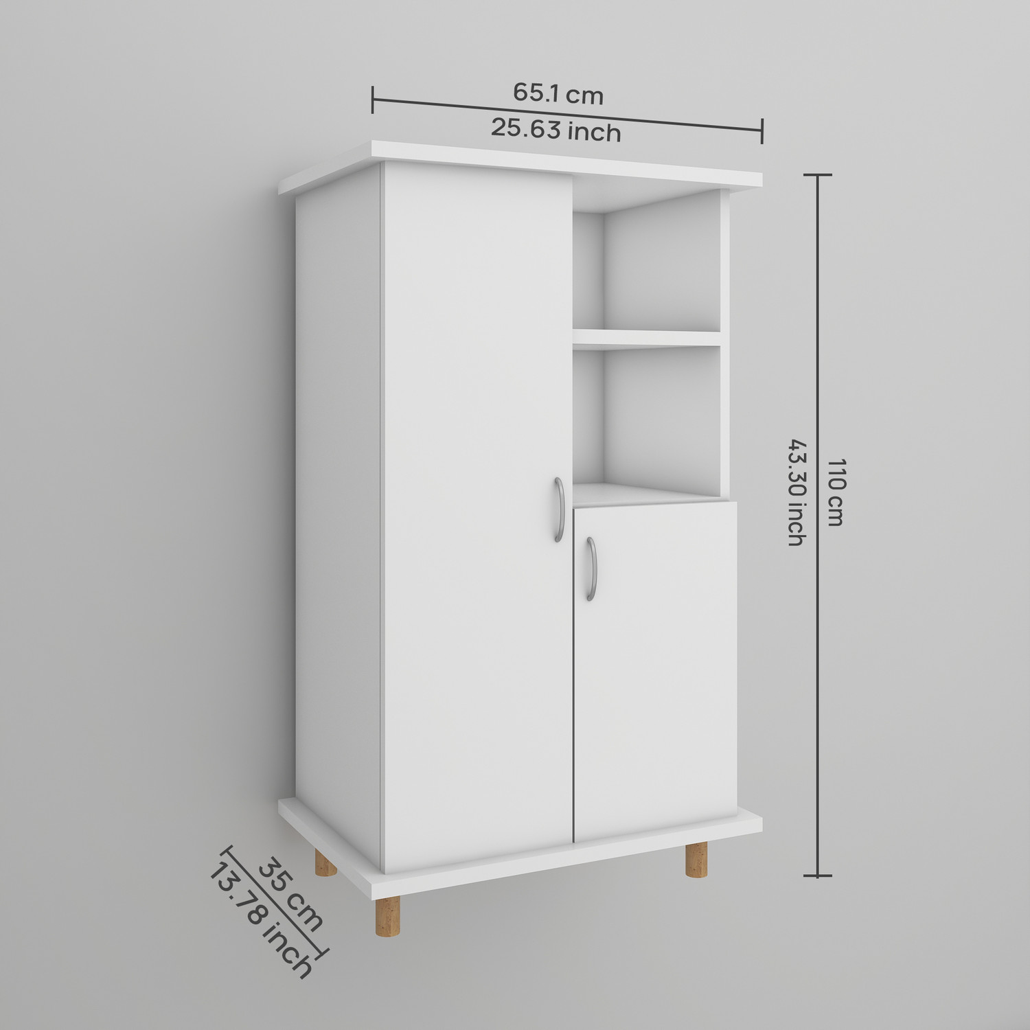 Image of ANIKAA kids Wardrobe Engineered Wood 2 Door Wardrobe