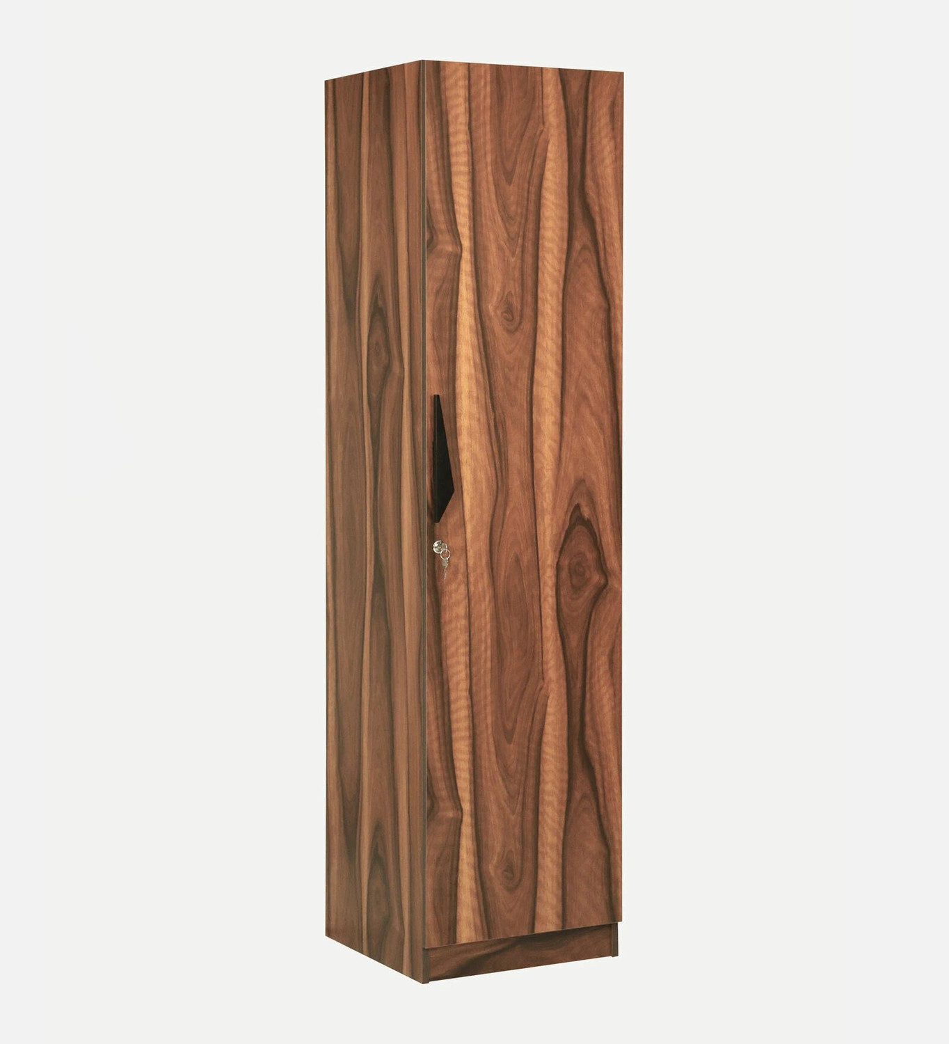 Image of Mintwud from Pepperfry Maya 1 Door Wardrobe In Vintage Sheesham Finish Engineered Wood 1 Door Wardrobe