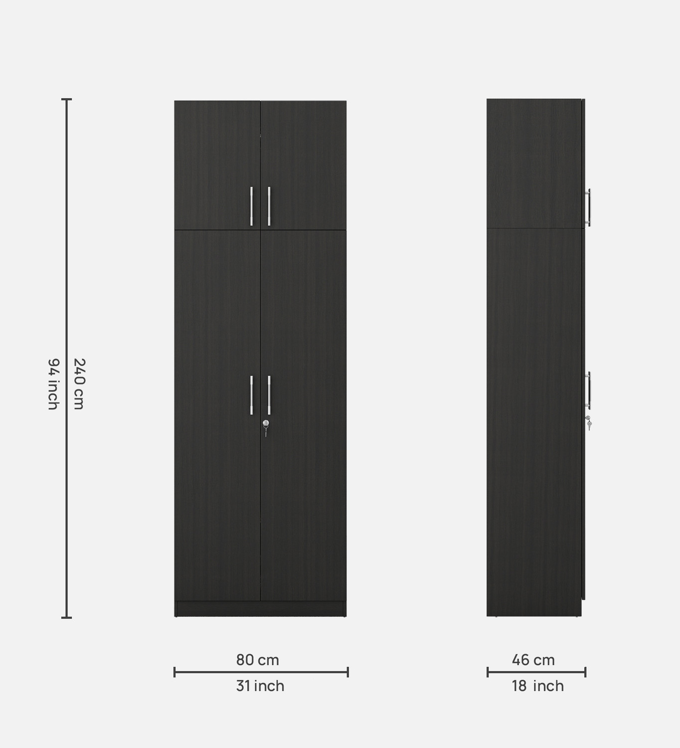 Image of SPACEWOOD OPTIMA Engineered Wood 4 Door Wardrobe