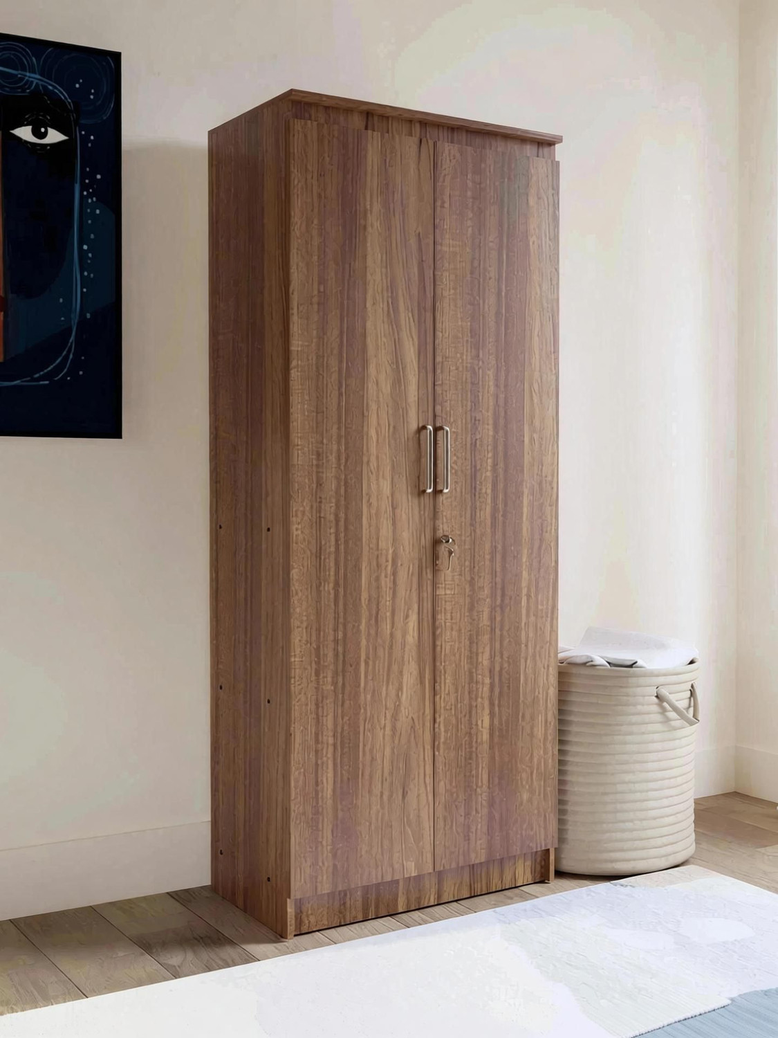 Image of neuspace DUO PLUS Engineered Wood 2 Door Wardrobe