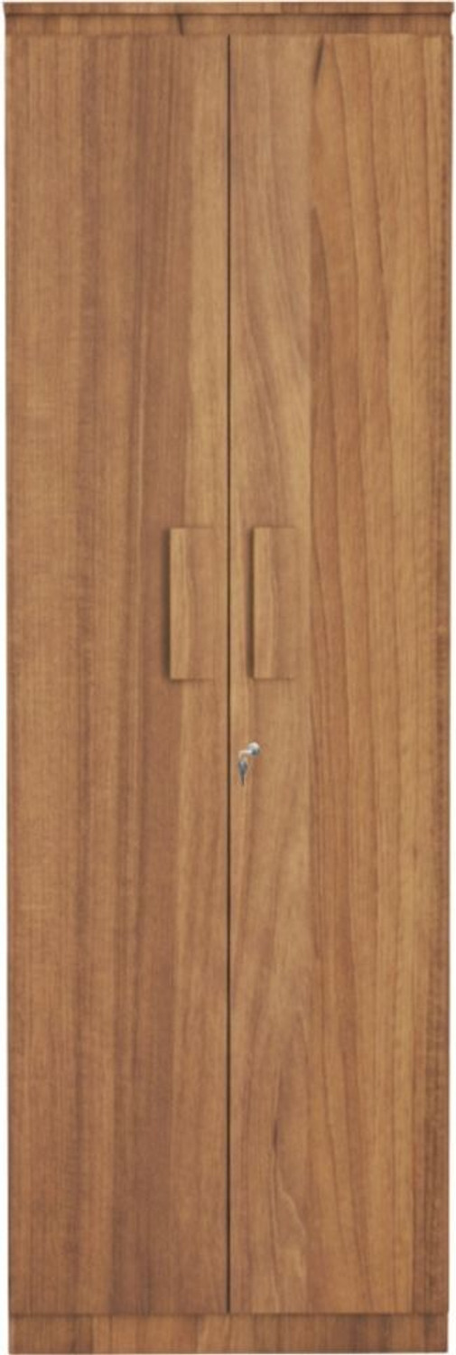 Image of neuspace Duo XS Compact Clothes Storage Cabinet with Multiple Shelves Engineered Wood 2 Door Wardrobe