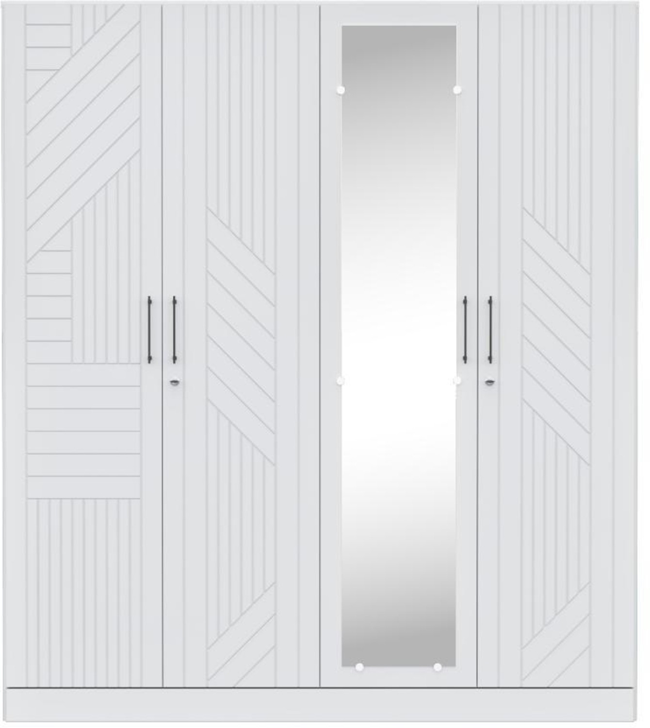 Image of Wakefit Tyrian Engineered Wood 4 Door Wardrobe