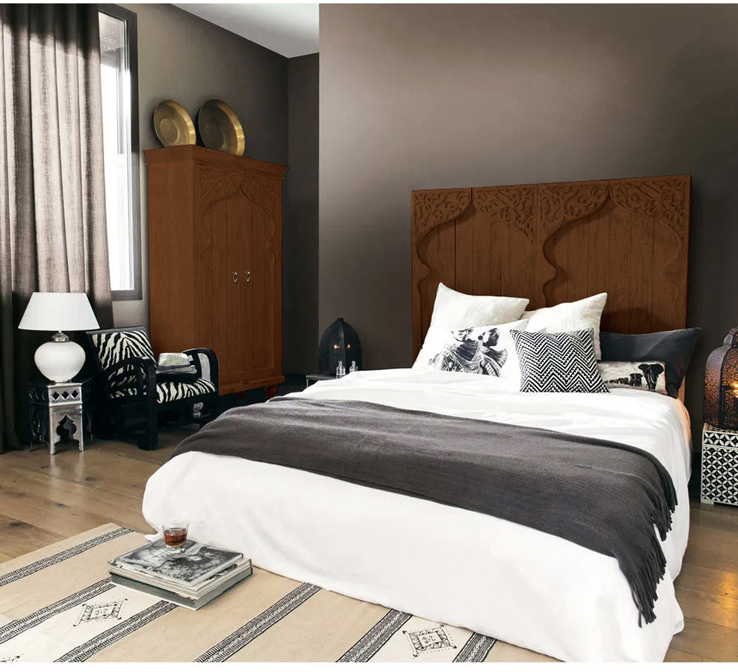 Image of THE ATTIC Solid Wood 2 Door Wardrobe