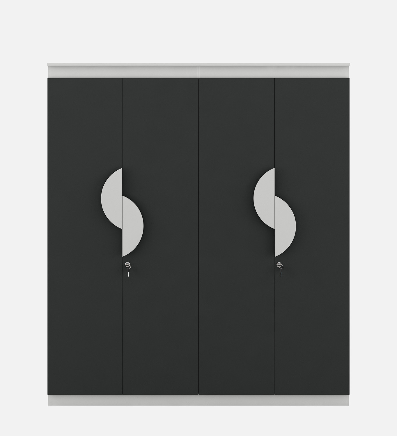 Image of A GLOBIA CREATIONS Alton Engineered Wood 4 Door Wardrobe