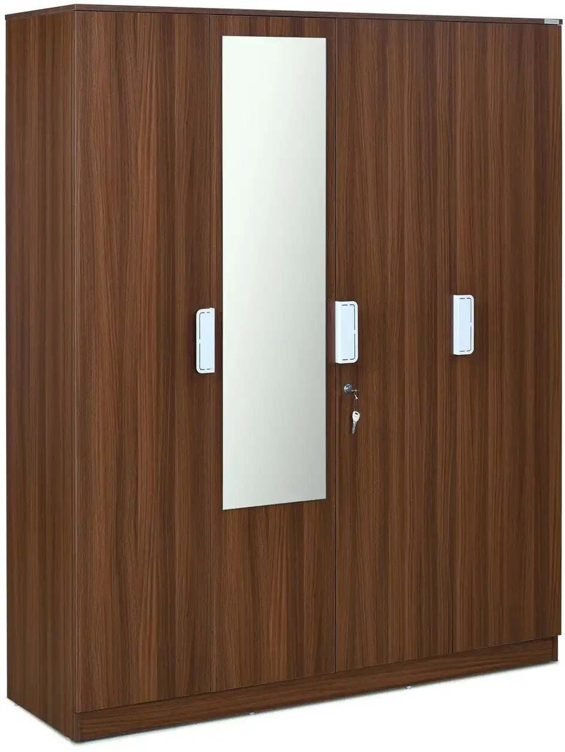 Image of Nilkamal Joyce Engineered Wood 4 Door Wardrobe