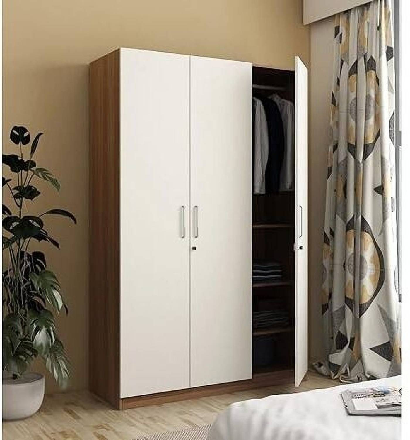 CASPIAN 3 Door Wooden Wardrobe - Image 1