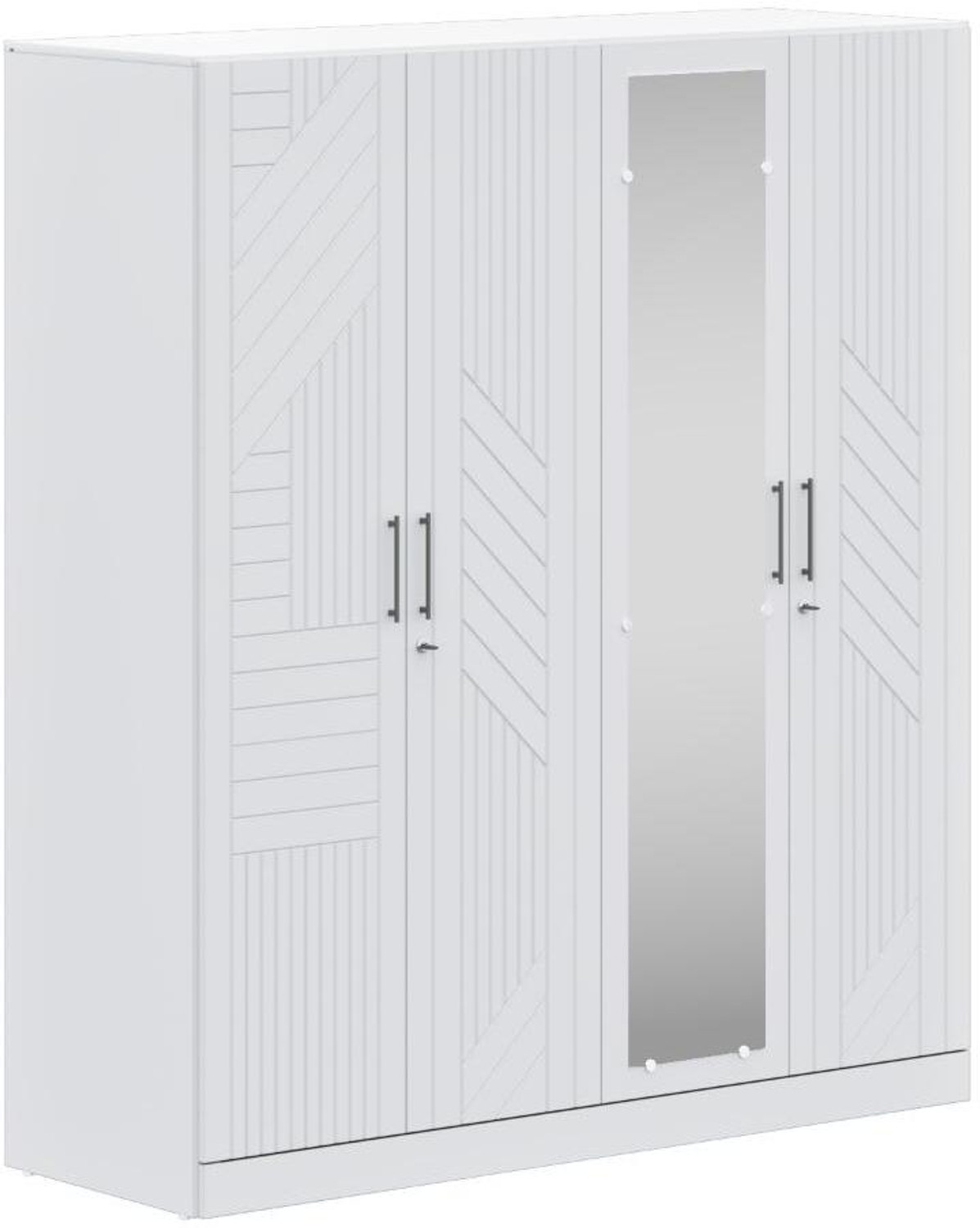 Image of Wakefit Tyrian Engineered Wood 4 Door Wardrobe