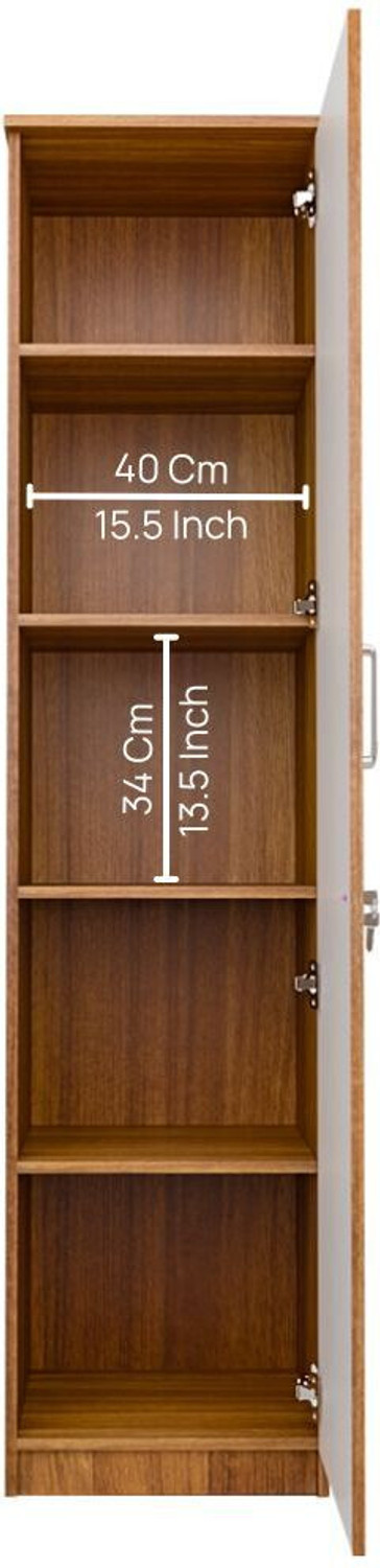 Image of neuspace Uno Engineered Wood 1 Door Wardrobe