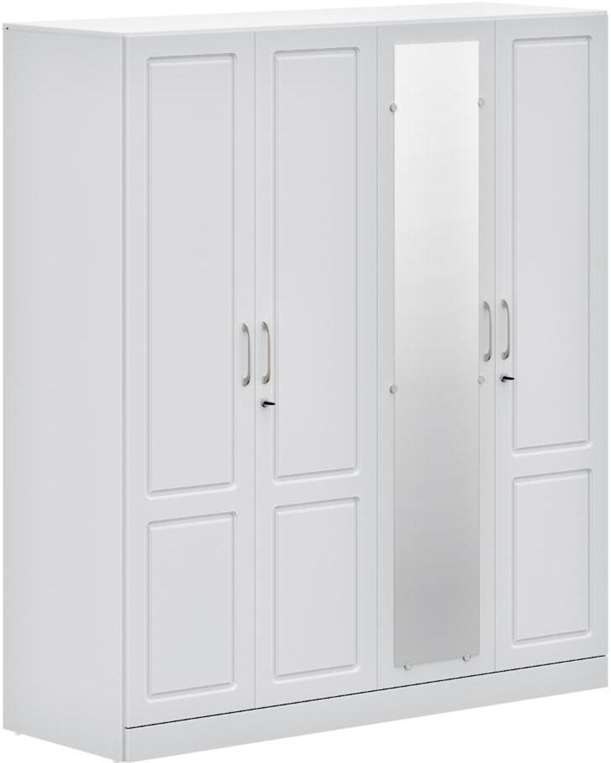 Image of Wakefit Tyrian Engineered Wood 4 Door Wardrobe
