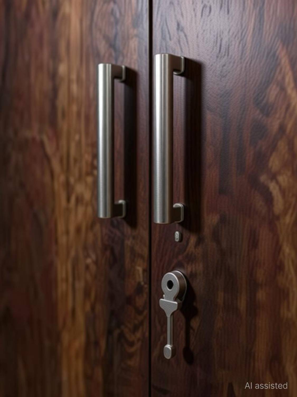 CASPIAN 4 Door Wooden Almirah Wardrobe - Image 3