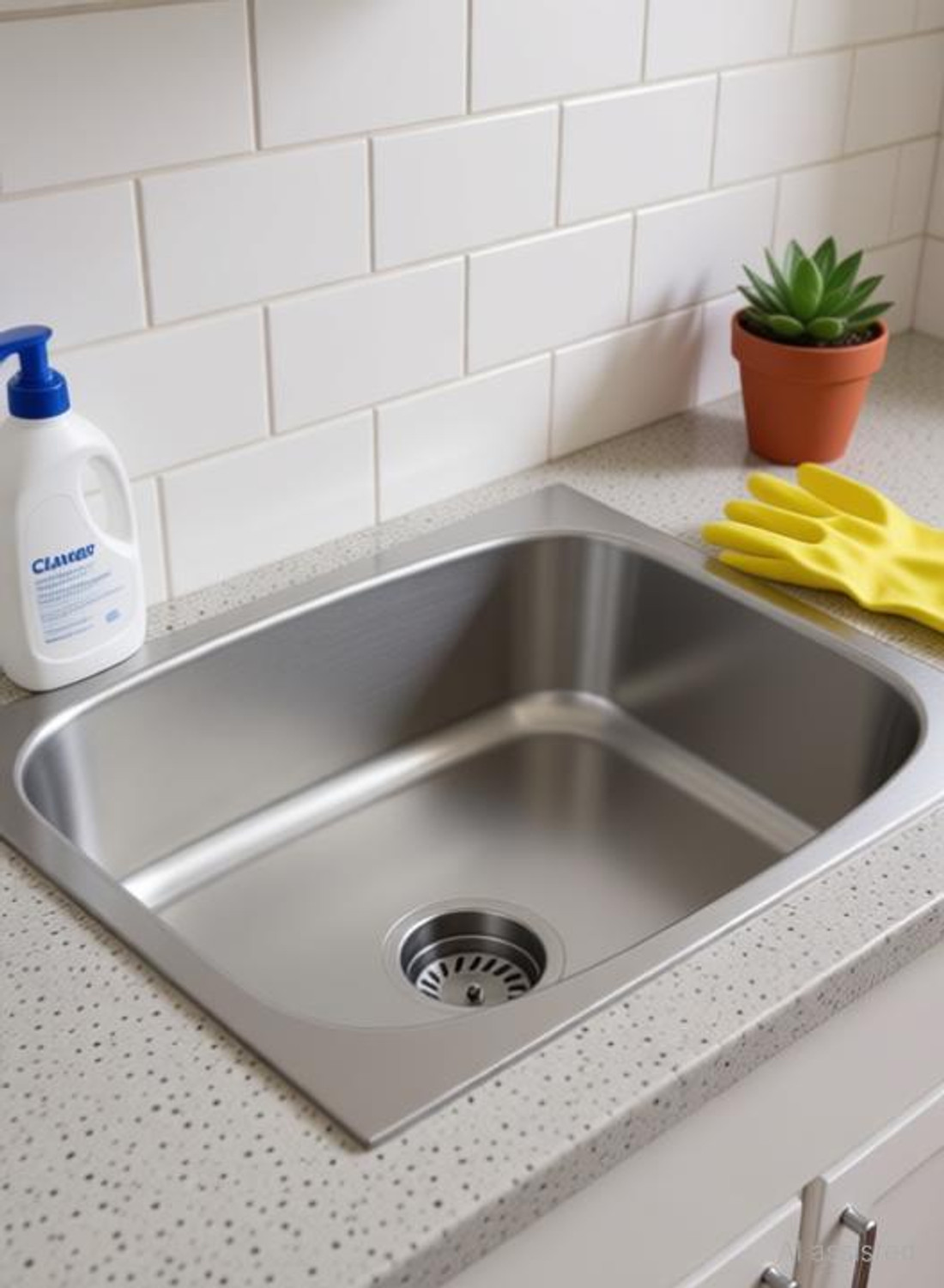 Image of The Claver 24 inchX18 inchX8 inch SILVER FINISH 304 Grade Stainless Steel Kitchen Sink 24 inchX18 inchX8 inch SILVER 304 Grade Stainless Steel Kitchen Sink Vessel Sink