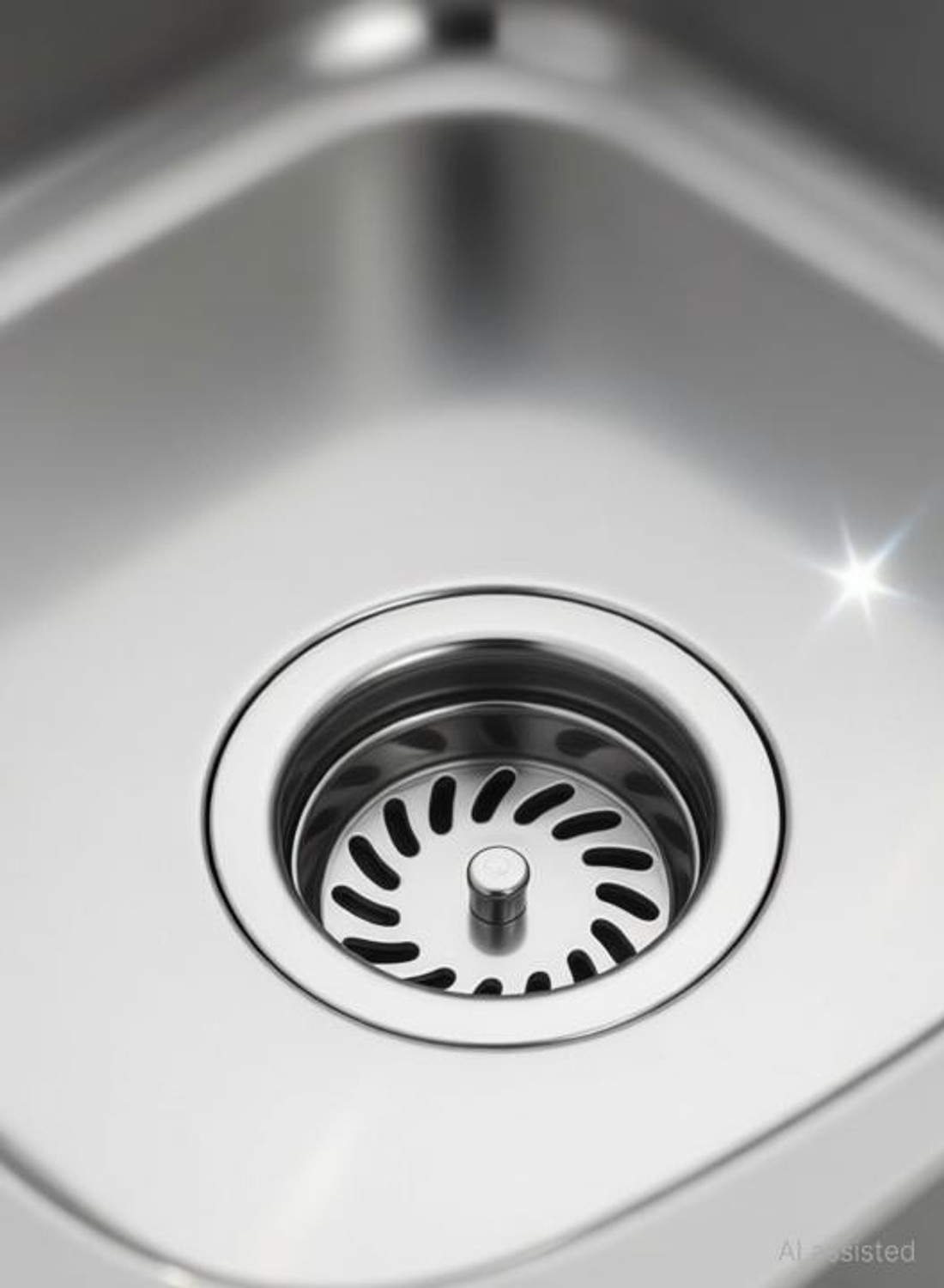 Image of The Claver 24 inchX18 inchX8 inch SILVER FINISH 304 Grade Stainless Steel Kitchen Sink 24 inchX18 inchX8 inch SILVER 304 Grade Stainless Steel Kitchen Sink Vessel Sink