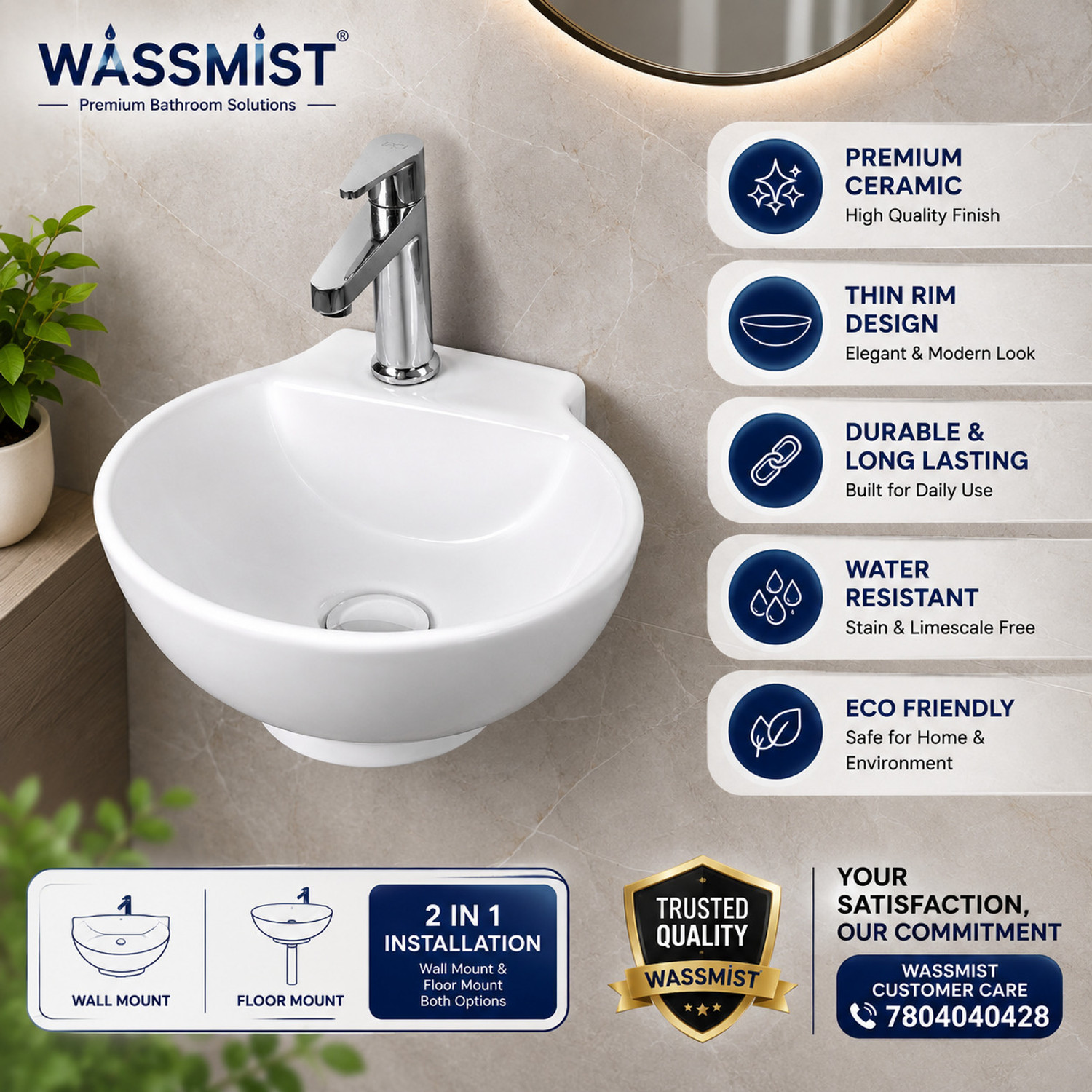 Image of WASSMIST Nano wsmst-sink-nano-F Counter Top