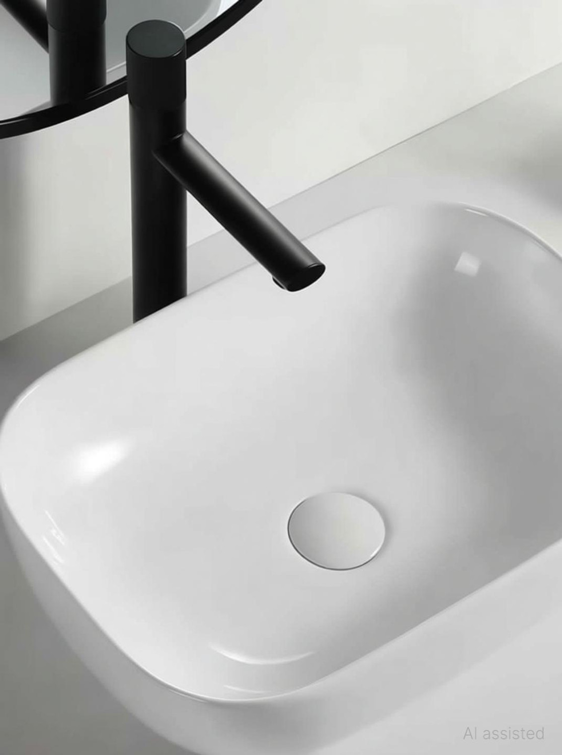 Image of Flipkart Perfect Homes Premium Ceramic Wash basin Counter top basin 18x13x5 inch white Table Top Basin
