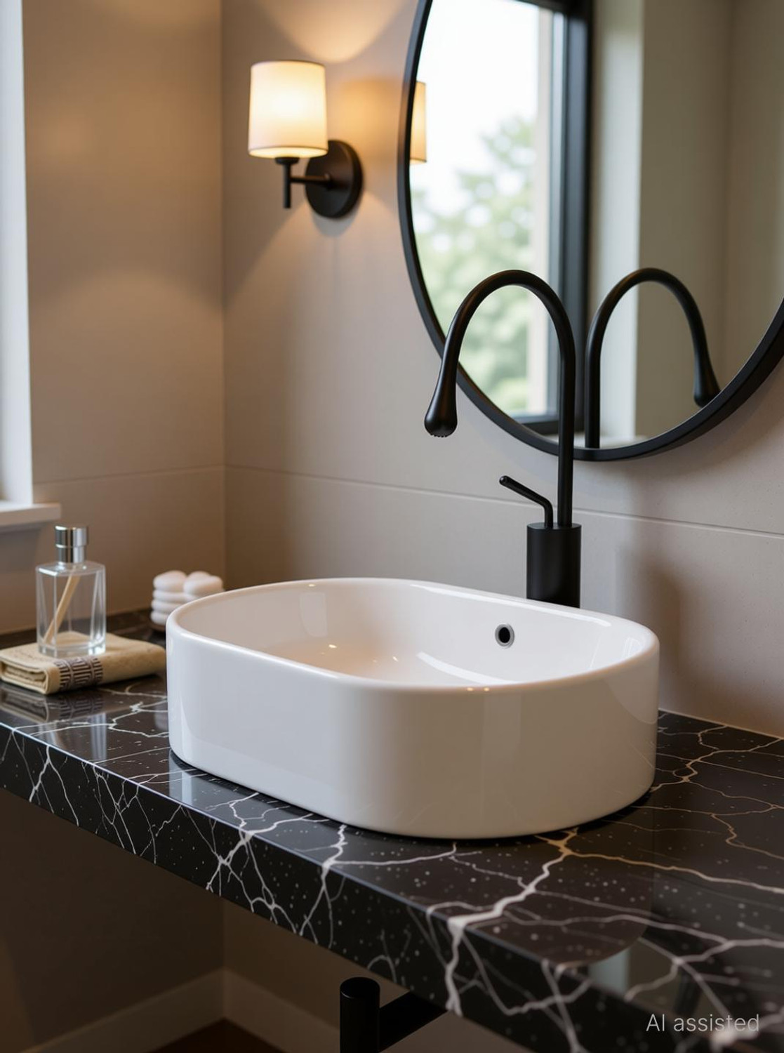 Image of clayplus PREMIUM GRADE CERAMIC TABLE TOP WASH BASIN ( 12.5 * 20 ) Counter Top