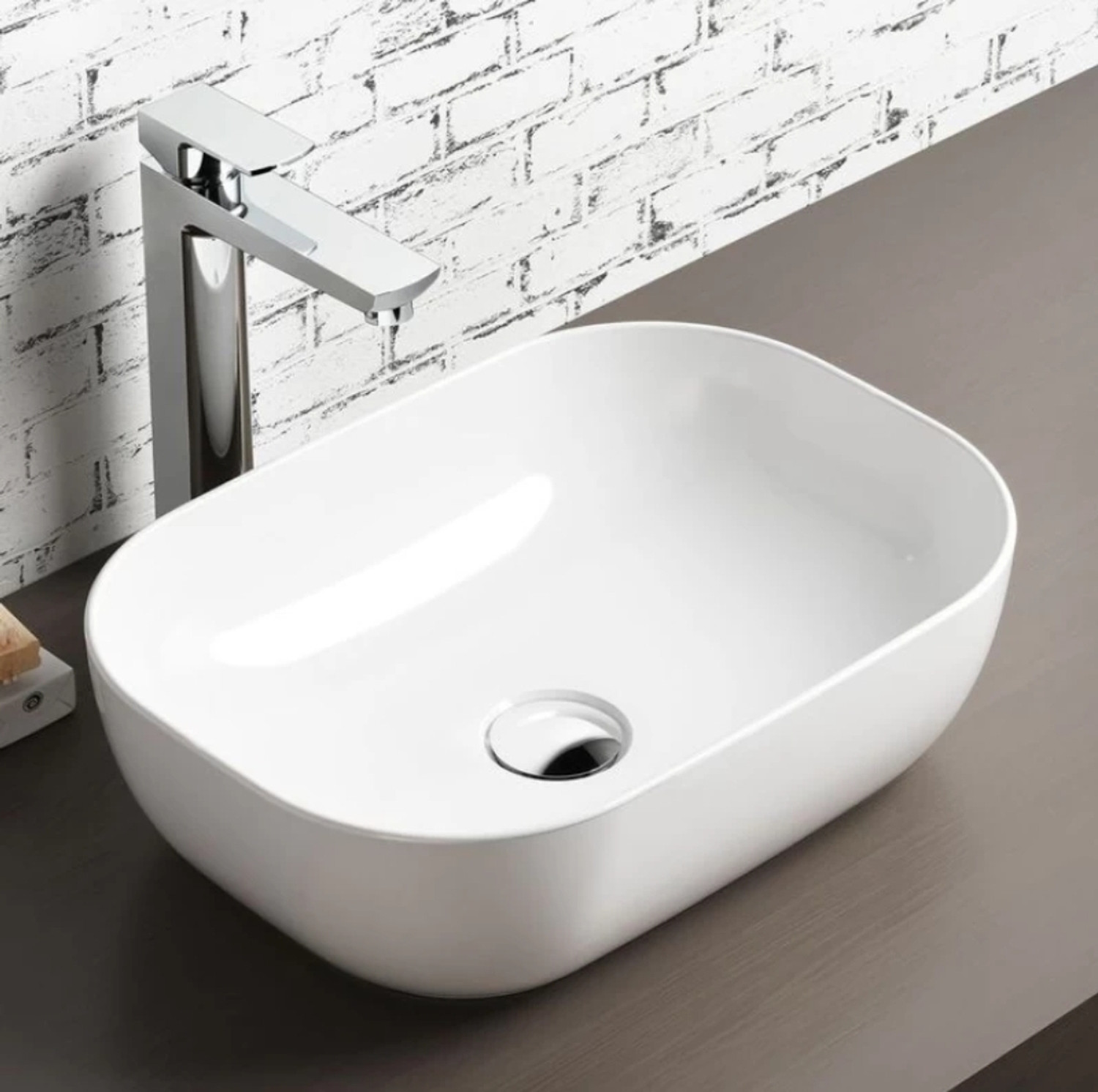Image of Flipkart SmartBuy Premium Designer Ceramic Wash Basin (Size18*13*5inch) Table Top Basin