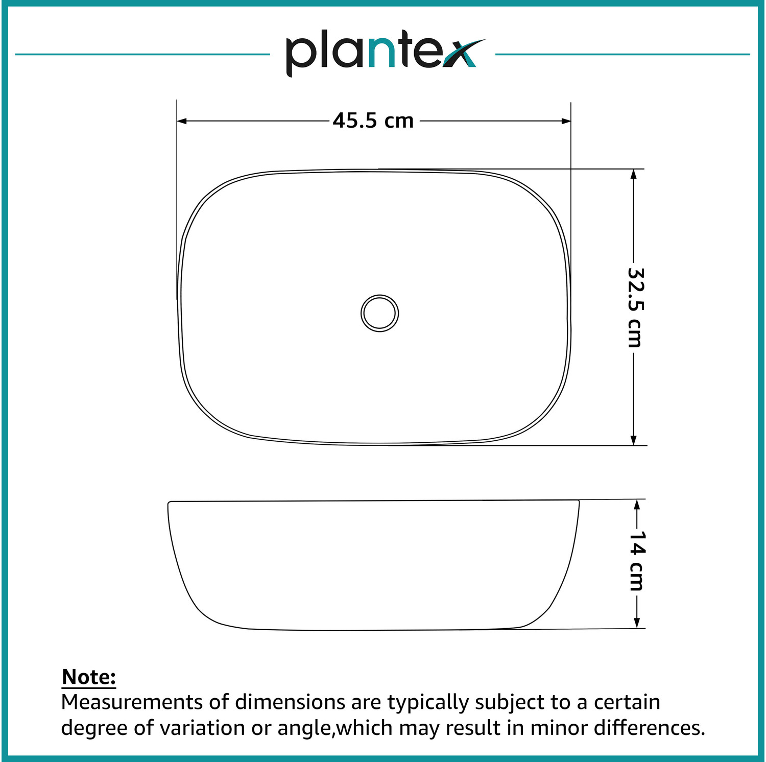 Image of Plantex Ceramic Washbasin /Wash Basin Hand Wash /Tabletop Wash Basin-Marble Finish (ALPHA-NS-139) Table Top Basin