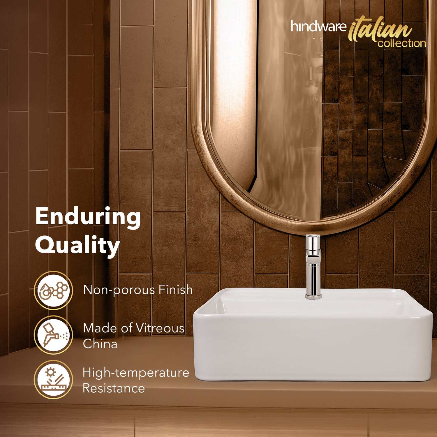 Image of Hindware Edge 9110010SW Table Top Basin
