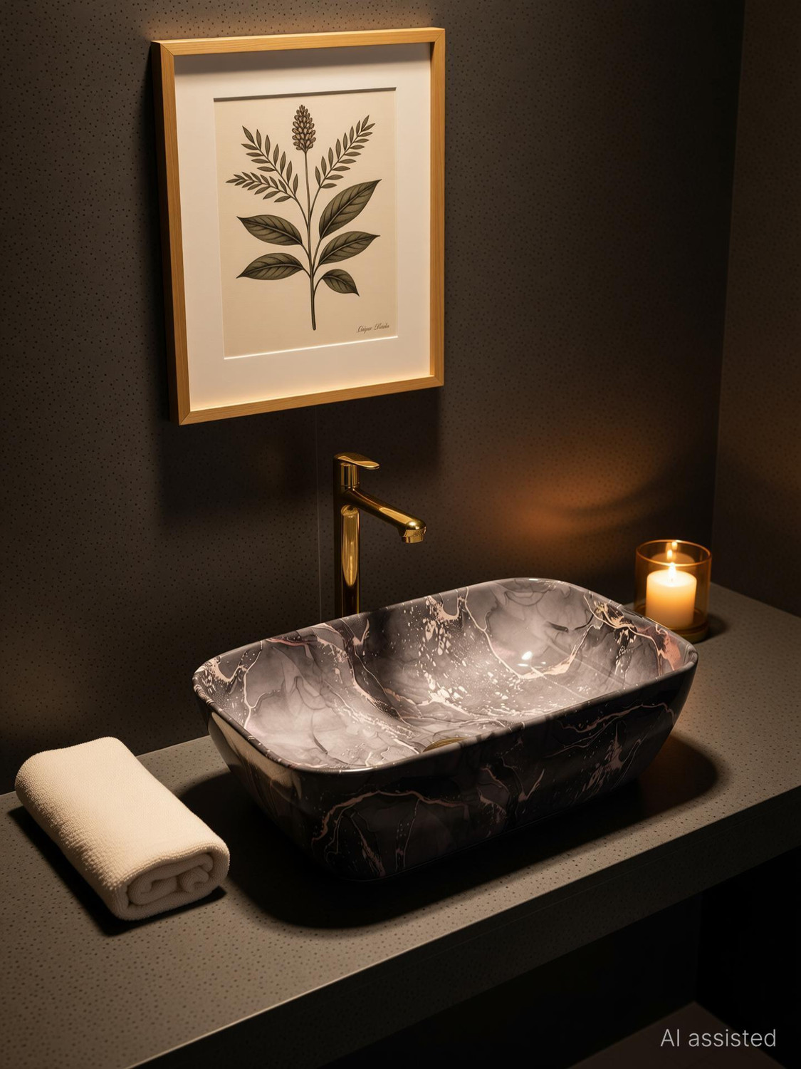 Image of Lofina Ceramic Premium Ceramic BASIN Which Gives Look To your Home Table Top Wash Basin AI1027 Premium Designer Ceramic Wash Basin Glossy finish( Table Top Basin