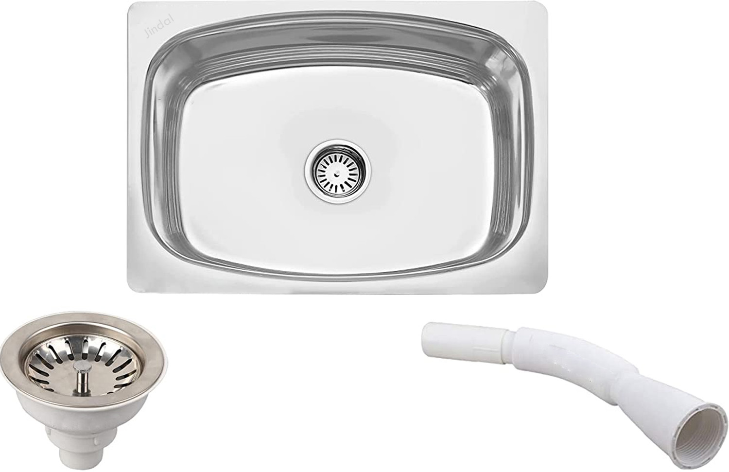 Image of Jindal steel 304 Grade Single Bow Sink 24x18x9 - 304 grade Vessel Sink