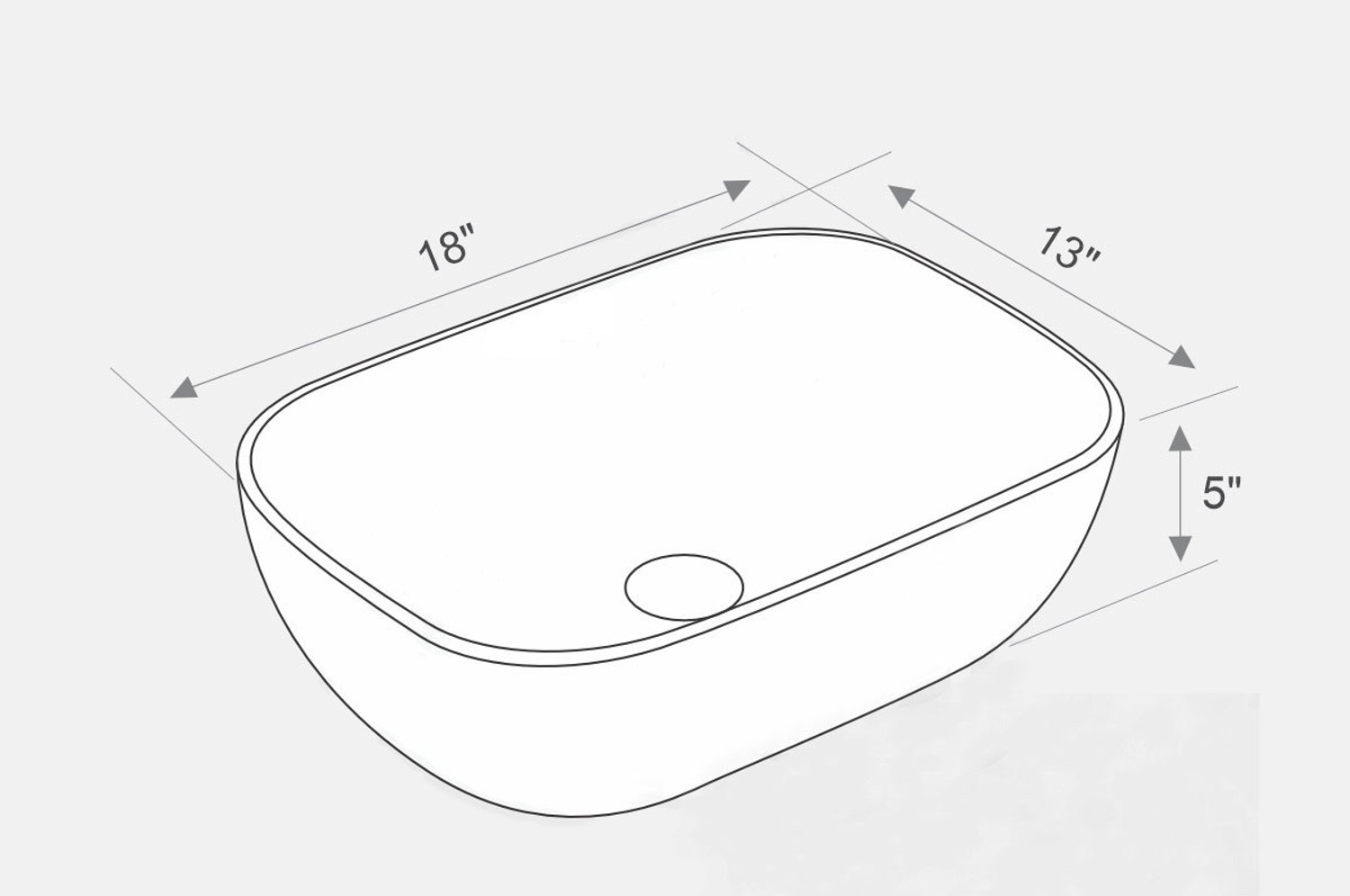 Image of InletCera Premium Designer Ceramic Wash basin (M-RJ-07) with Waste pipe & Coupling (18x13x5)(M07)RJ Table Top Basin (Multicolor)