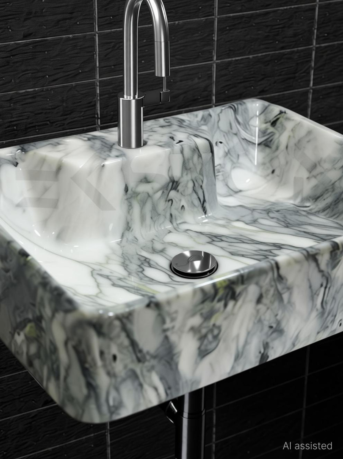 Image of NEKSTONE Wall Mount basin & tebal top basin Ceramic Wash Basin Glossy 752(12x16x5 inch) Table Top Basin