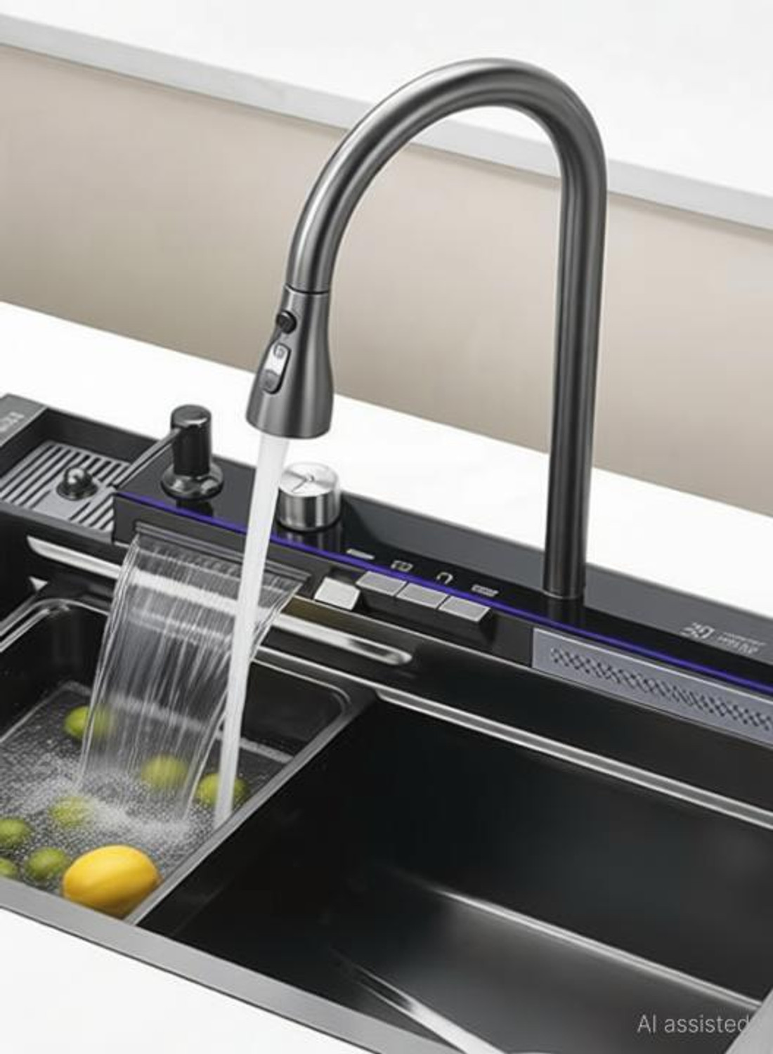 Image of Fossa 5-Year Warranty 30 inchx18 inchx09 inch Smart Piano Kitchen Sink Pure Stainless Steel FS-WFNP Vessel Sink