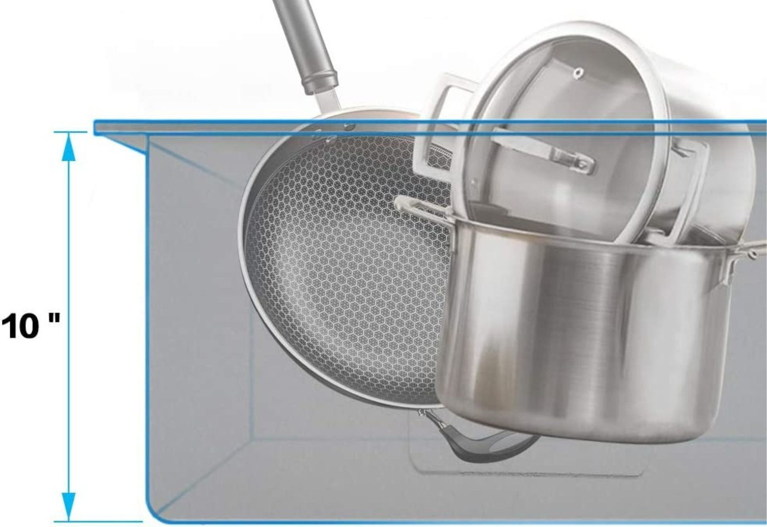 Image of chirag 24x18x10 Kitchen Sink Black Single Bowl SS304 16-Gauge Stainless Steel Sink CHM241810B | PREMIUM QUALITY | BLACK SINK | WITH FRUIT BASKET (STEEL PIPE) | Vessel Sink