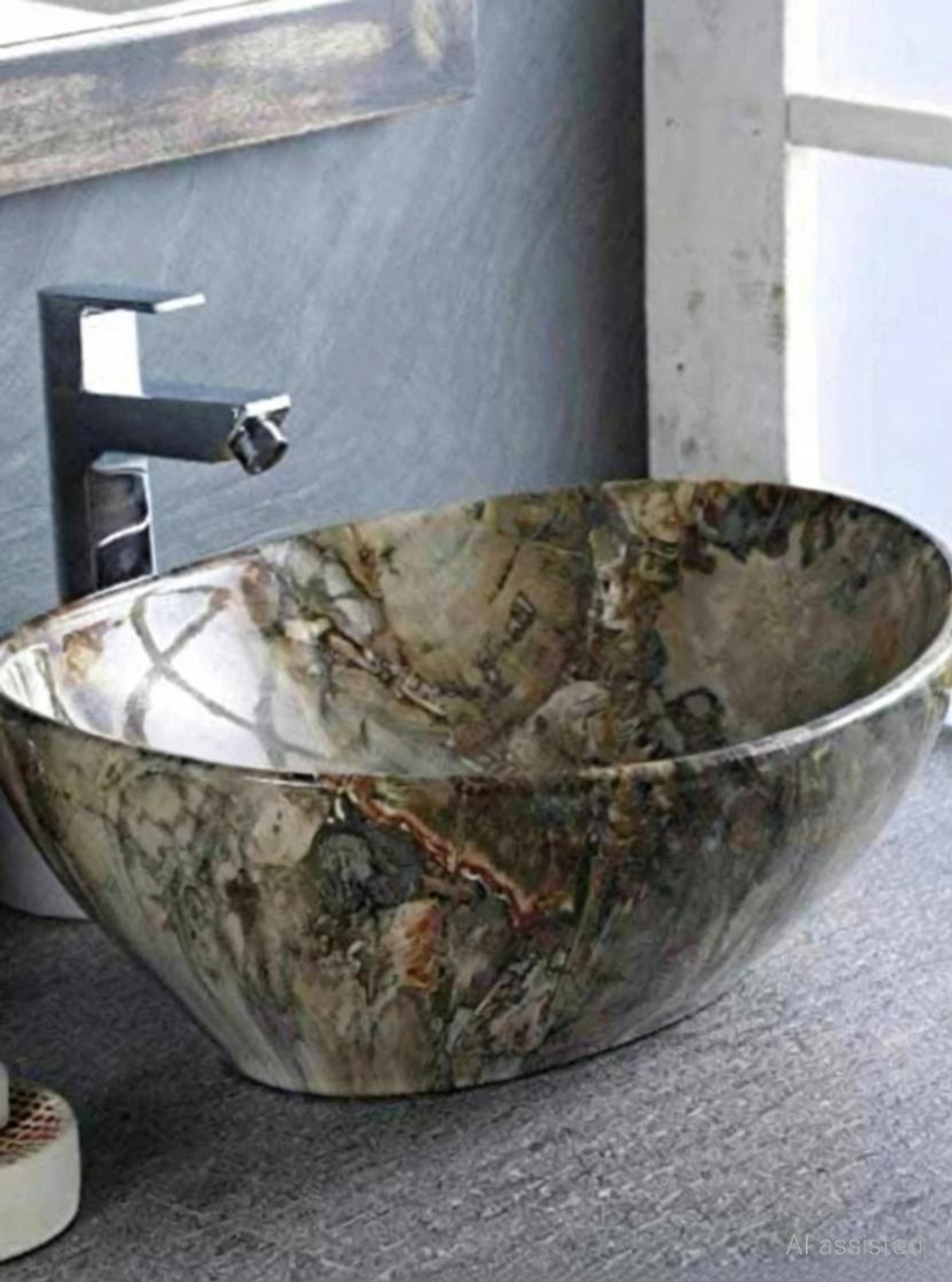 Image of NEXIS Premium Designer Ceramic Wash Basin (16x13x5.) BOAT 525 Table Top Basin