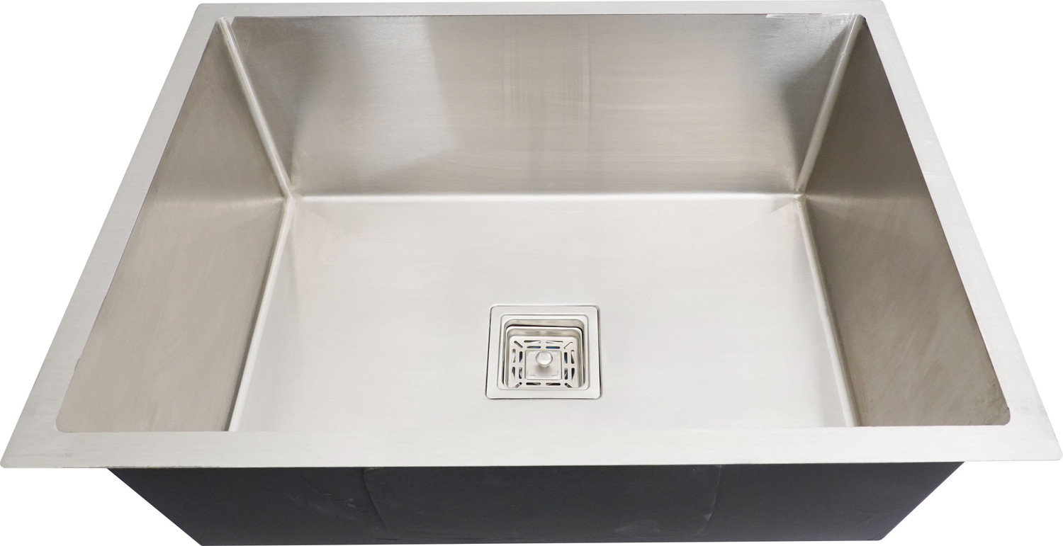 Image of Bowlsandmore | 24 inch x 18 inch x 10 inch | HEAVYDUTY KITCHEN SINK | HANDMADE KITCHEN SINK 24x18x10 INCH | MATT Vessel Sink