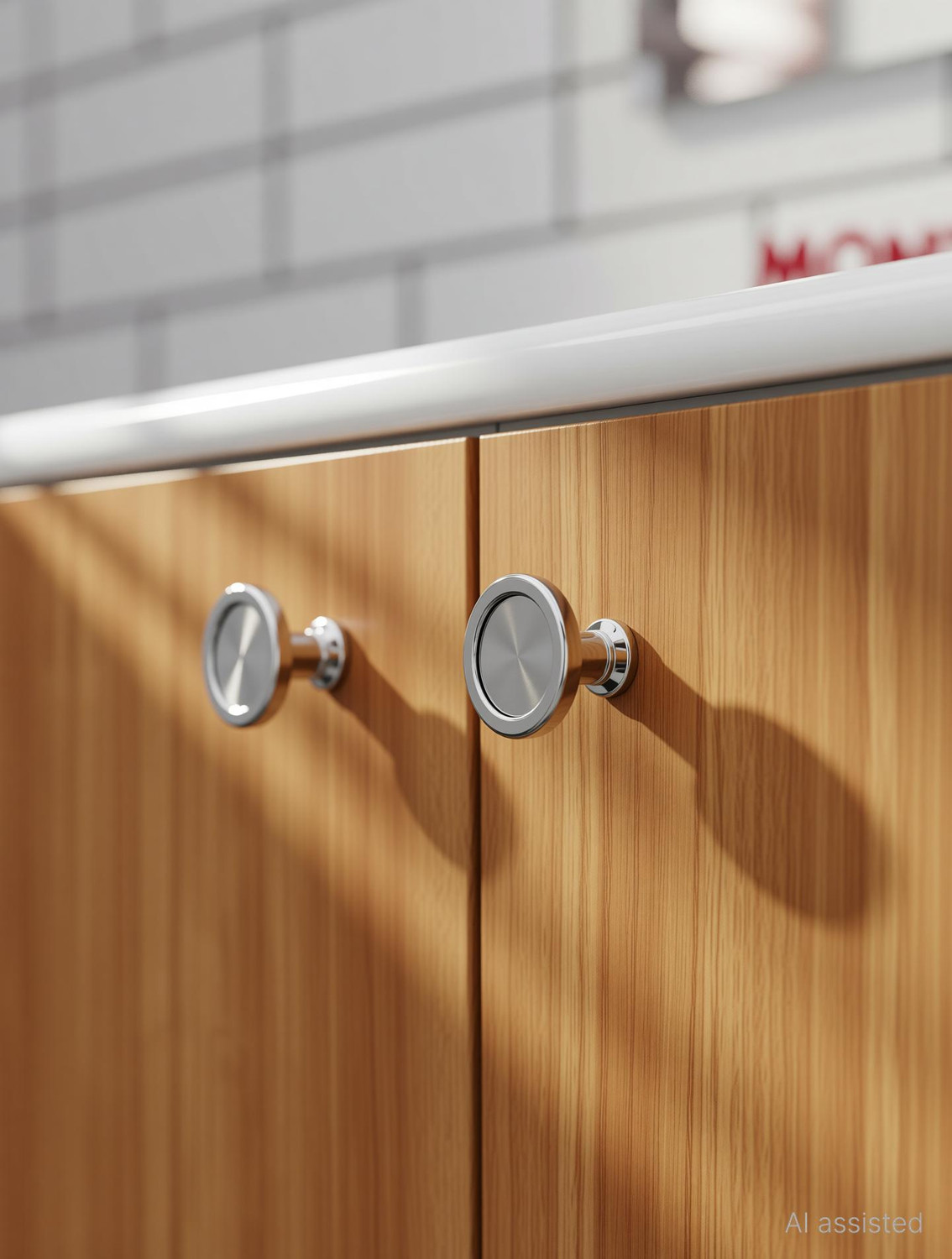Image of MONTAGE Wash Basin Vanity High Quality HDHMR Engineered Wood Wall Mounted Cabinet Wooden Cabinet Table Top Basin