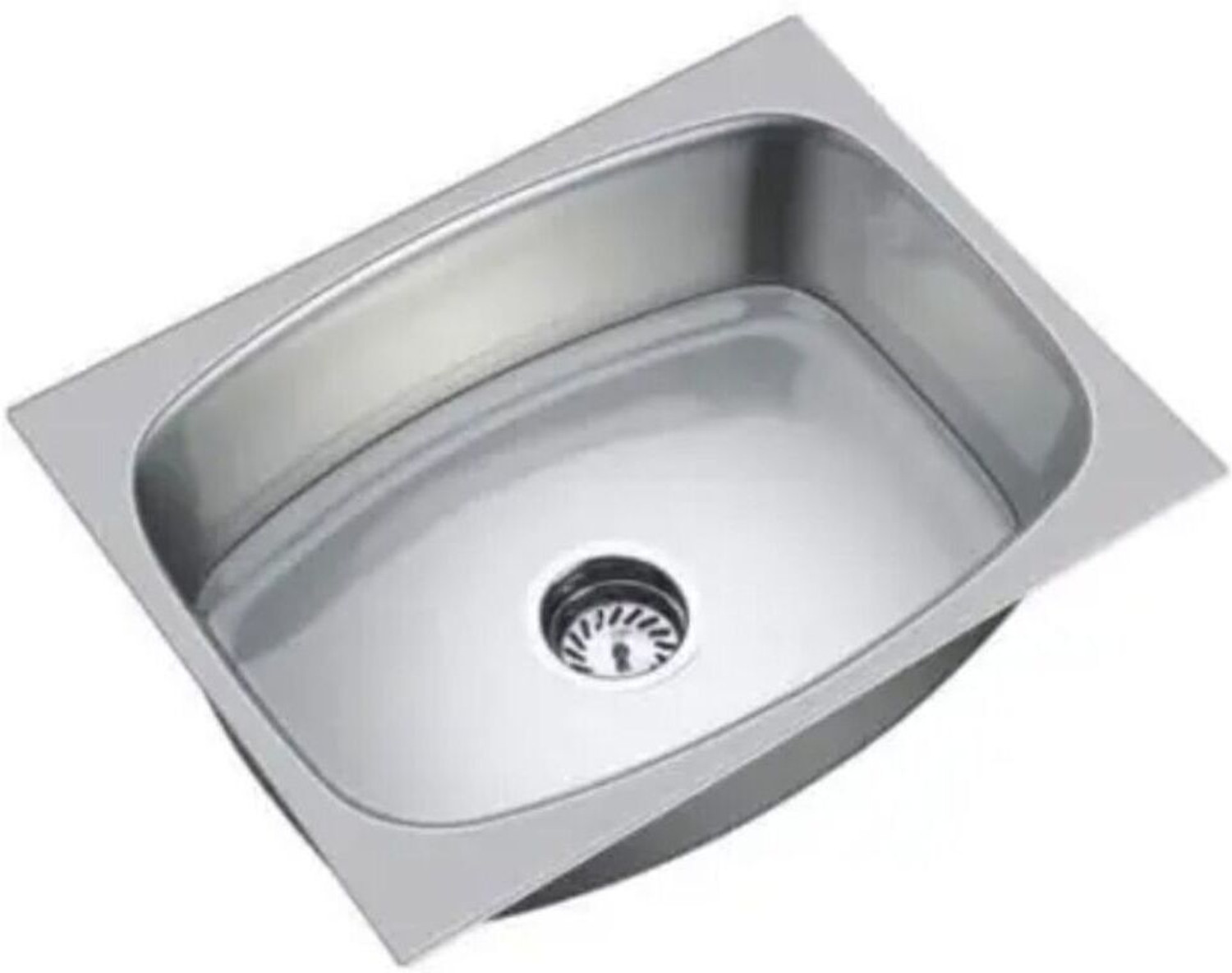 Image of RAKRISH COLLECTION Rectangular Stainless Steel Kitchen Sink 18x16x8 Inch Vessel Sink