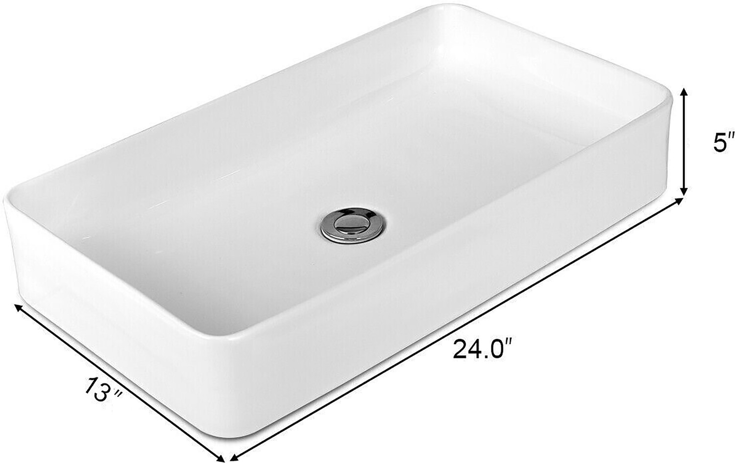 Image of HouseOfCommon Premium Quality Square Wash Basin Table Top Basin