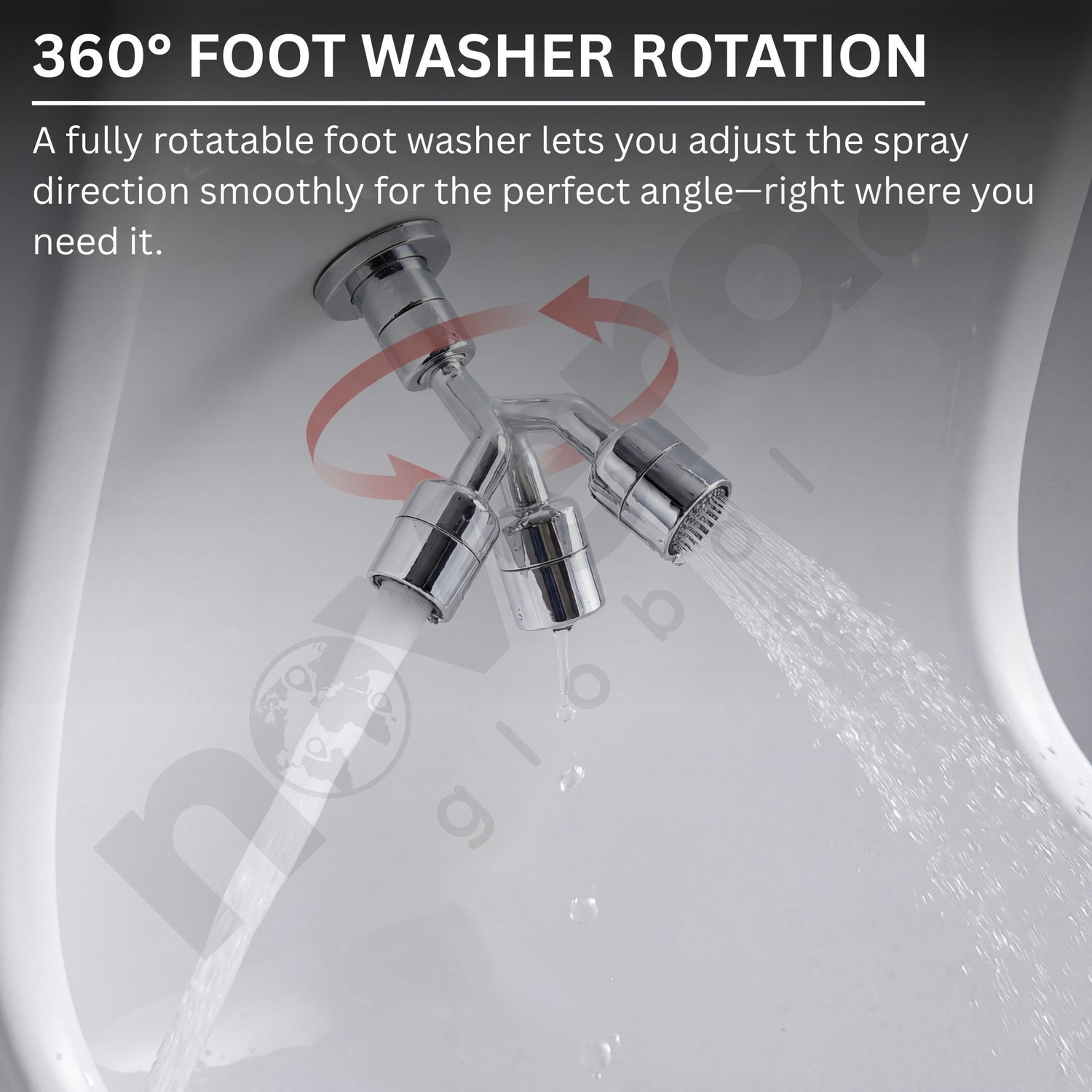 Image of Novera Global Wudu Basin for Ablution | Foot Wash Sink with All Accessories | 5 Years Warranty MG-WB-001 Pedestal Basin