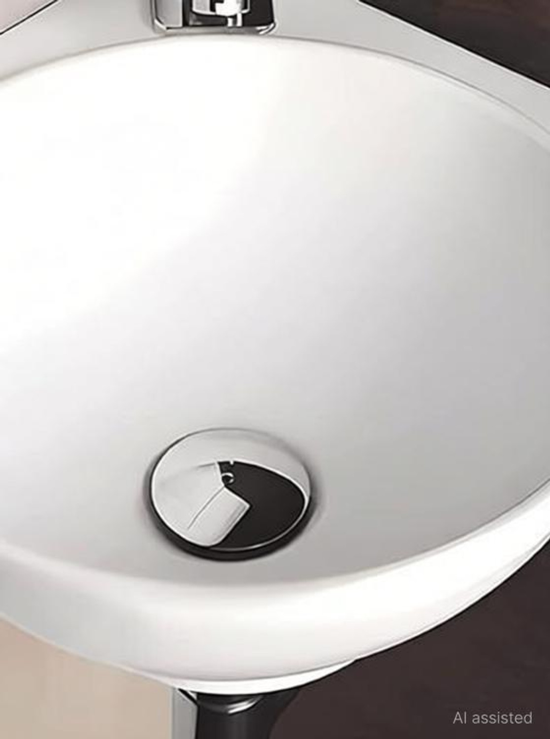 Image of Sumra G Premium Ceramic Corner Basin| Compact Space-Saving Design | Glossy White Finish 14x14x5 inch Table Top Basin