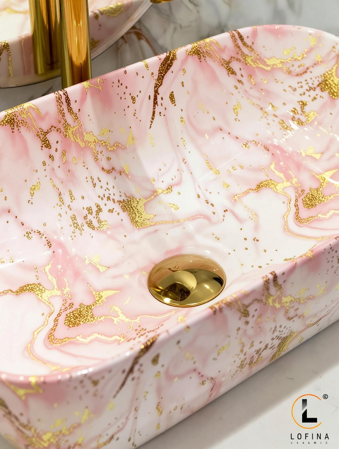 Image of Lofina Ceramic Premium Designer Table Top Counter Top Ceramic Wash Basin AI1025 premium designer ceramic wash basin Table Top Basin Table Top Basin