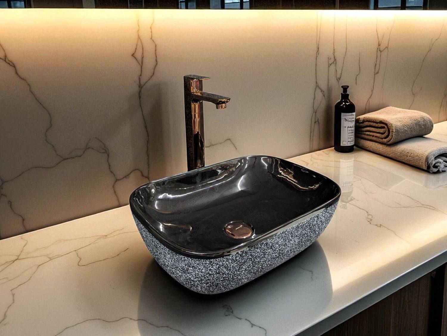 PINOZ Premium Designer Ceramic Wash basin (RJ-22) (18x13x5)(M22)RJ