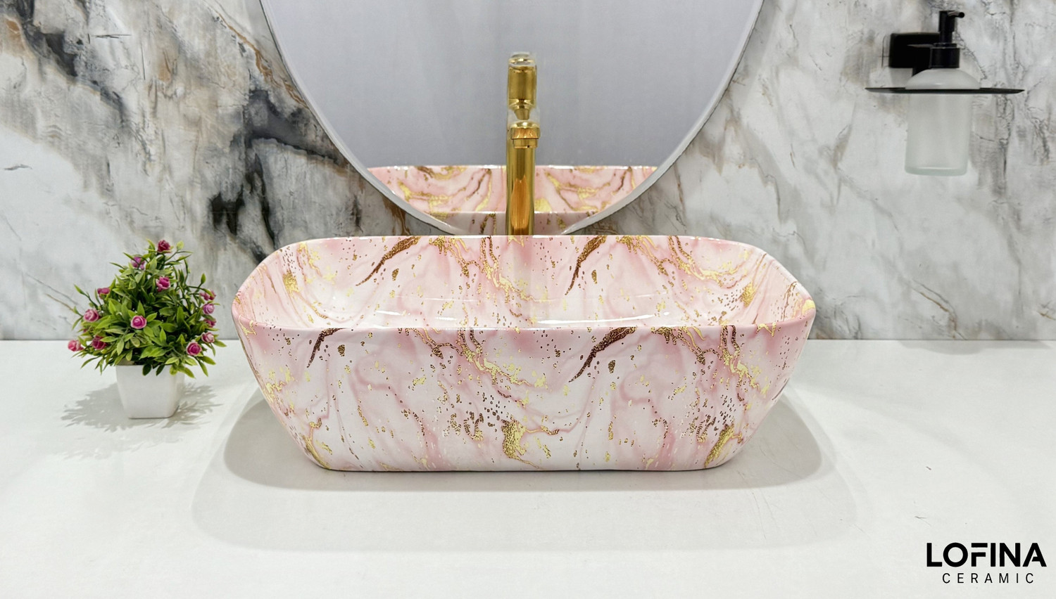 Image of Lofina Ceramic Premium Designer Table Top Counter Top Ceramic Wash Basin AI1025 premium designer ceramic wash basin Table Top Basin Table Top Basin