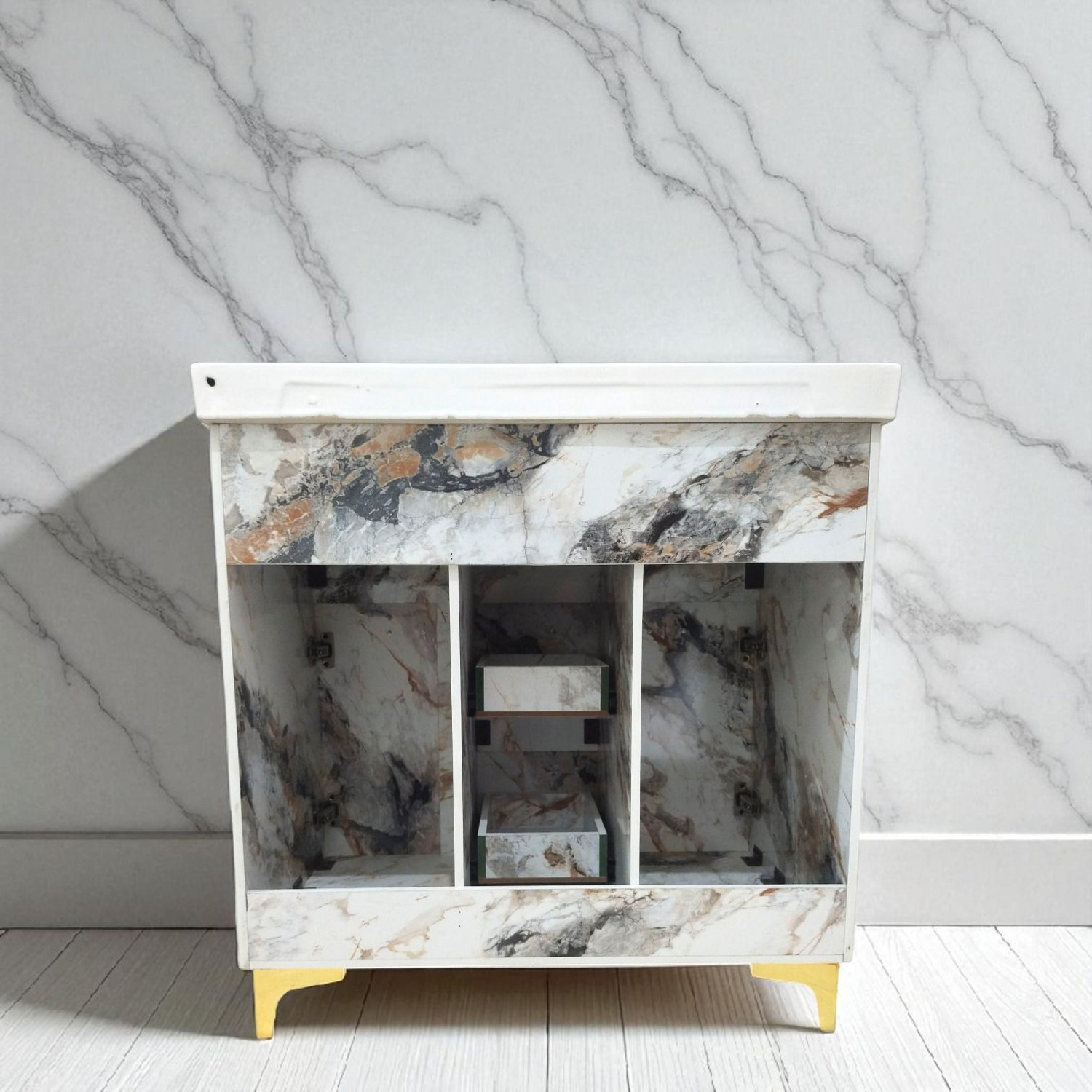 Image of BEXPORT 32 inch freestanding Wash Basin Vanity Cabinet For Bathroom BE3207 Table Top Basin