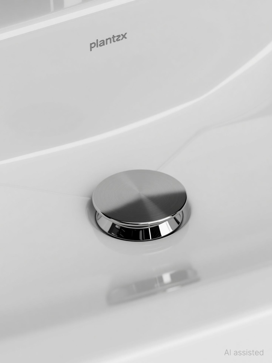 Image of Plantex Ceramic Washbasin for Bathroom /Rectangle Wall Hung Wash Basin for Home Wall Hung Basin