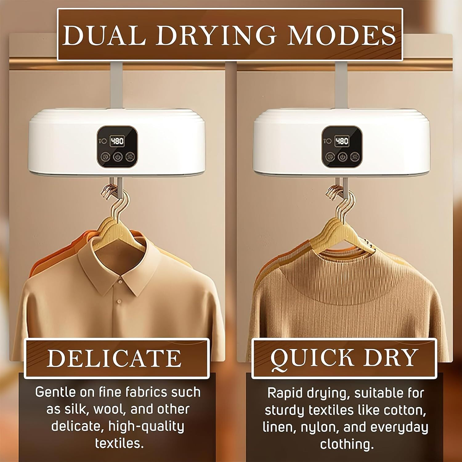Image of Voltegic Quick and Easy to Use Small /Compact Dryer Machine Electric Cloth Dryer