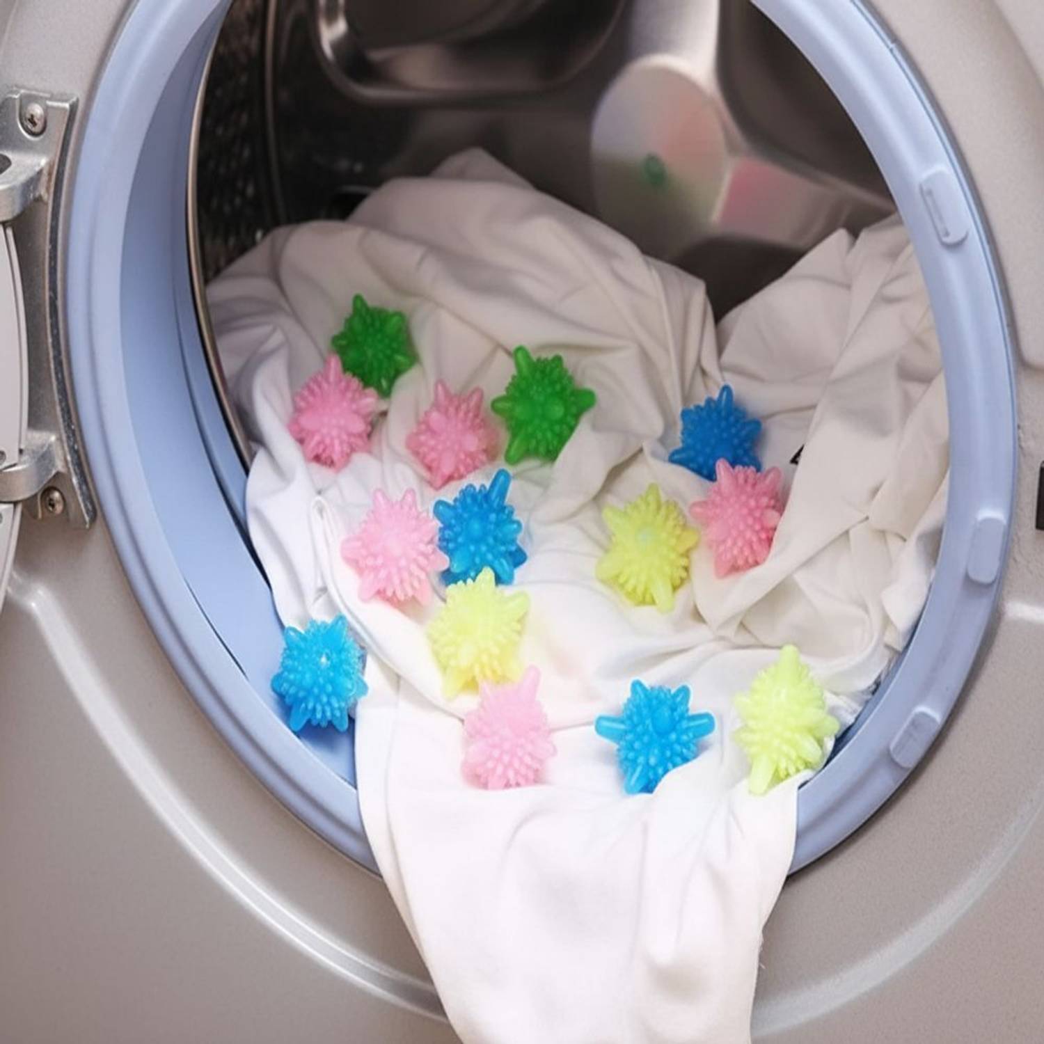 9Up 15Pcs Reusable Washing Machine Laundry Ball|For Drying Cleaning Softening Cloth Detergent Bar