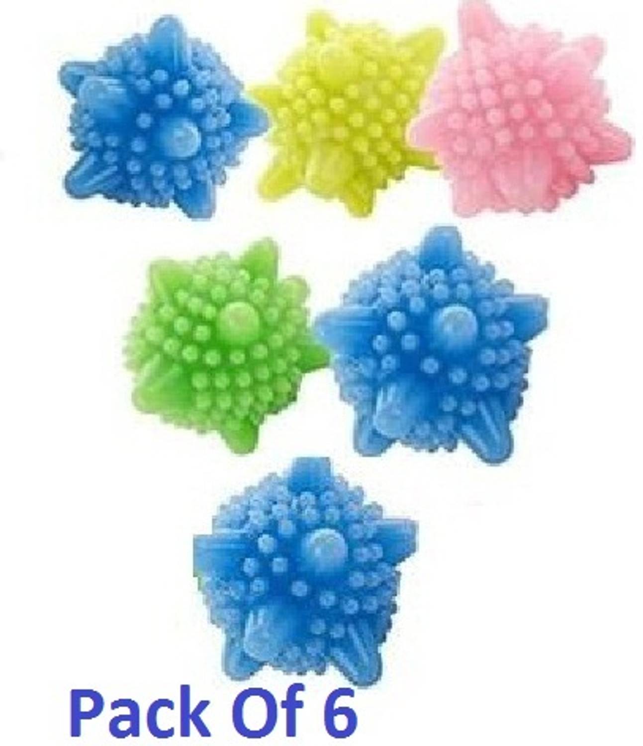 AirSoft 6 Silicone Washing Machine Winding Laundry High Quality Reusable Balls Detergent Bar