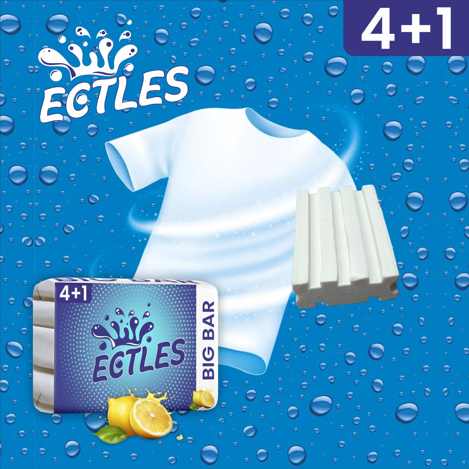 Image of ECTLES Detergent Bar Pack Detergent Bar